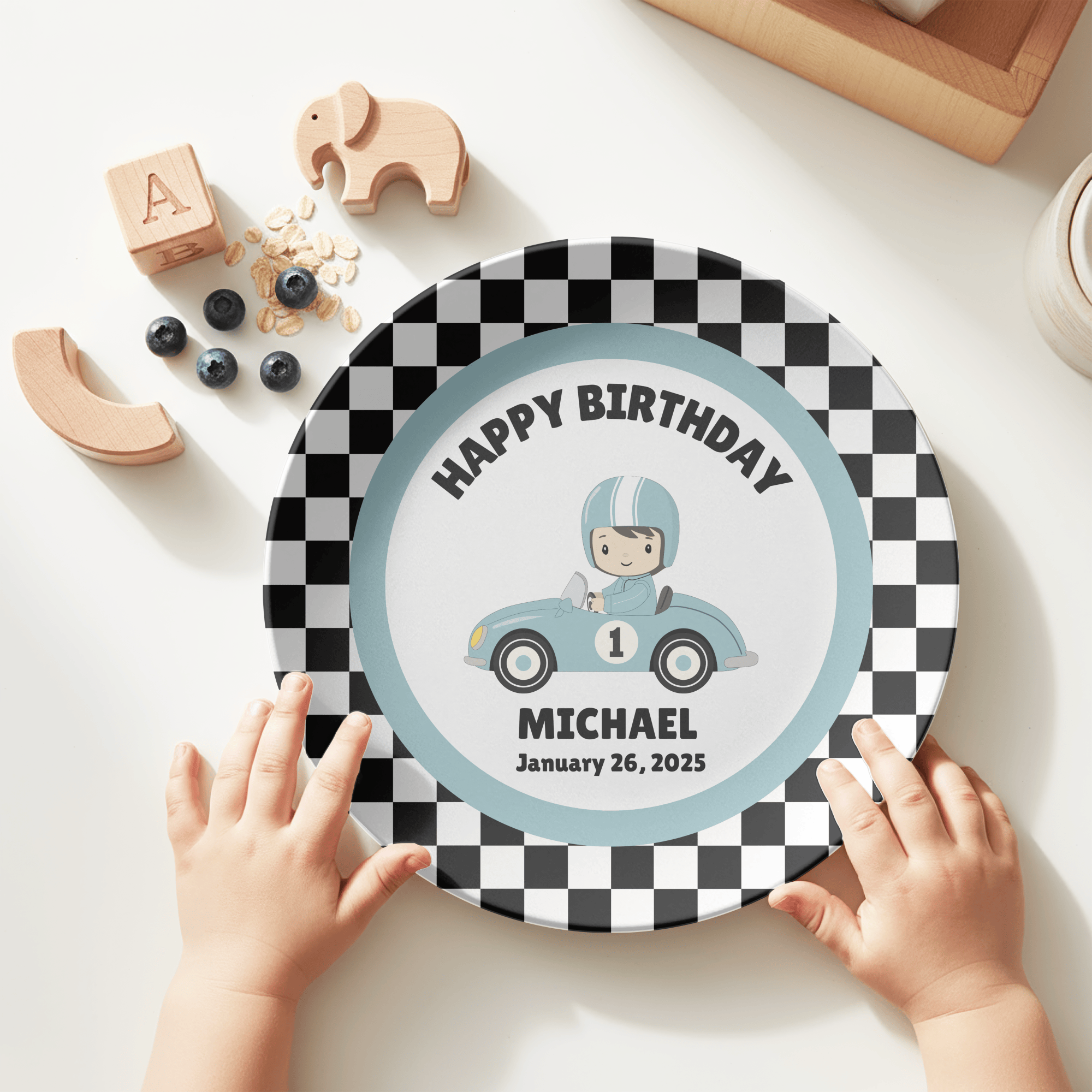 Birthday Race Car Plate by Lil Plate Shop