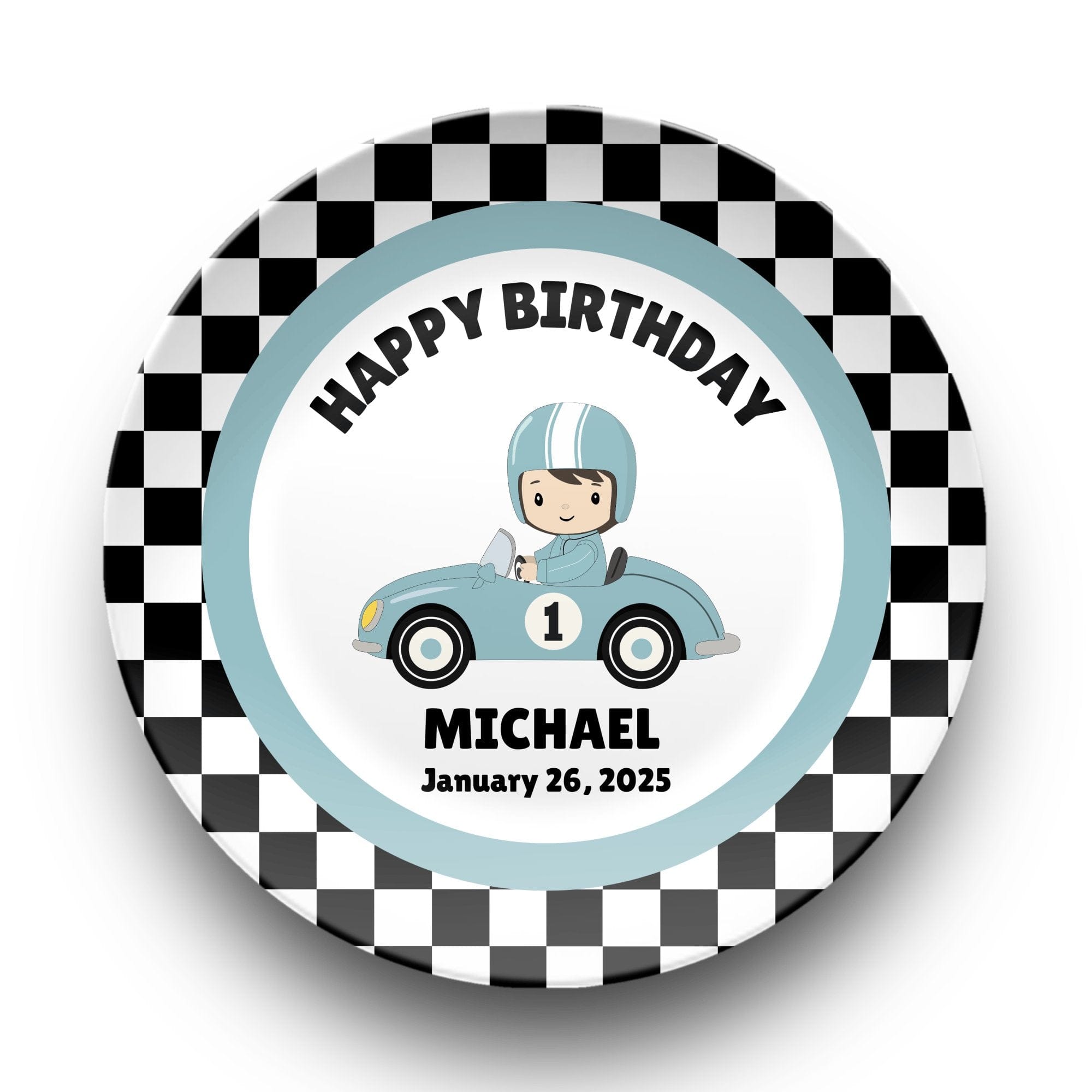 Birthday Race Car Plate by Lil Plate Shop