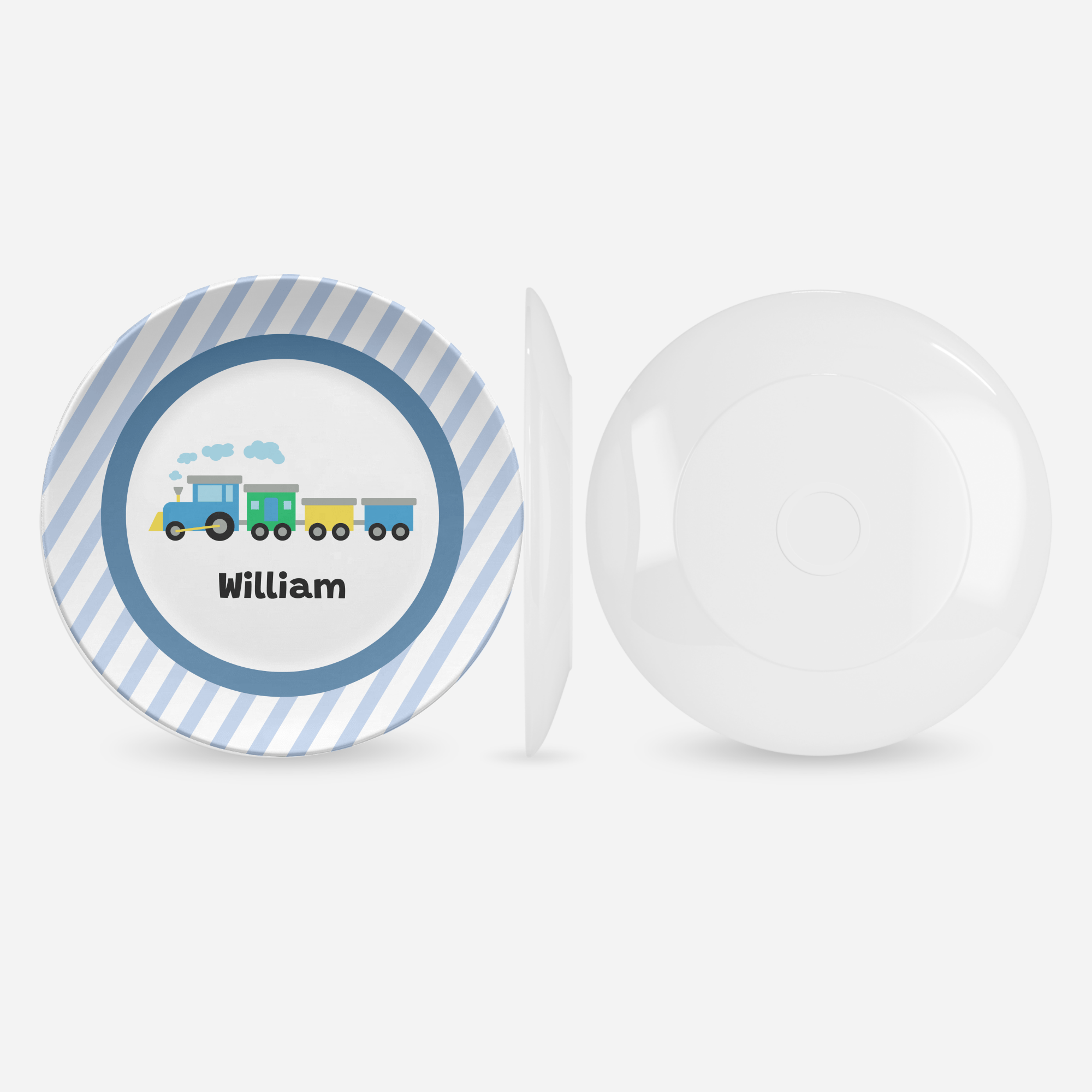 Blue Train Plate by Lil Plate Shop