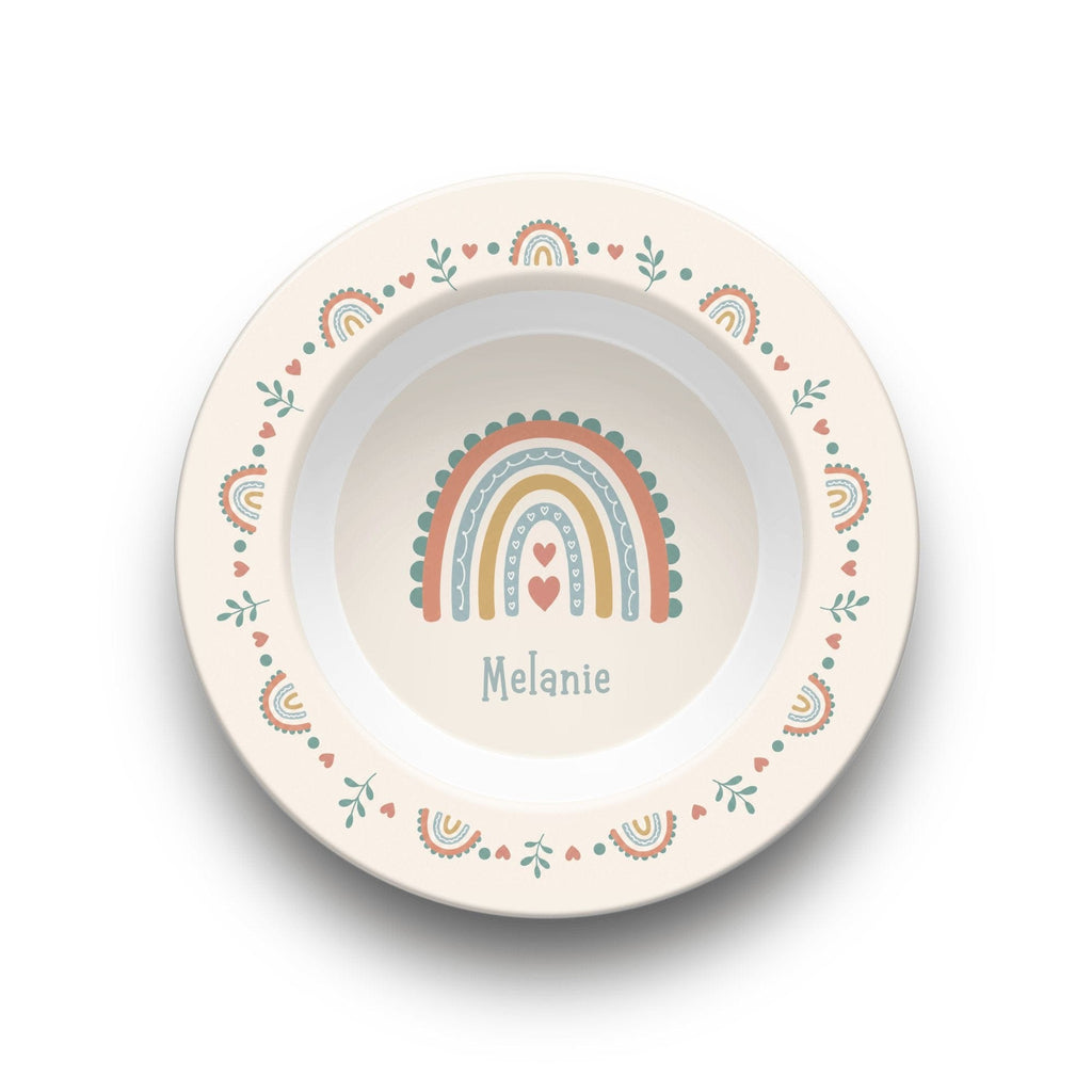 Boho Rainbow Name Bowl by Lil Plate Shop