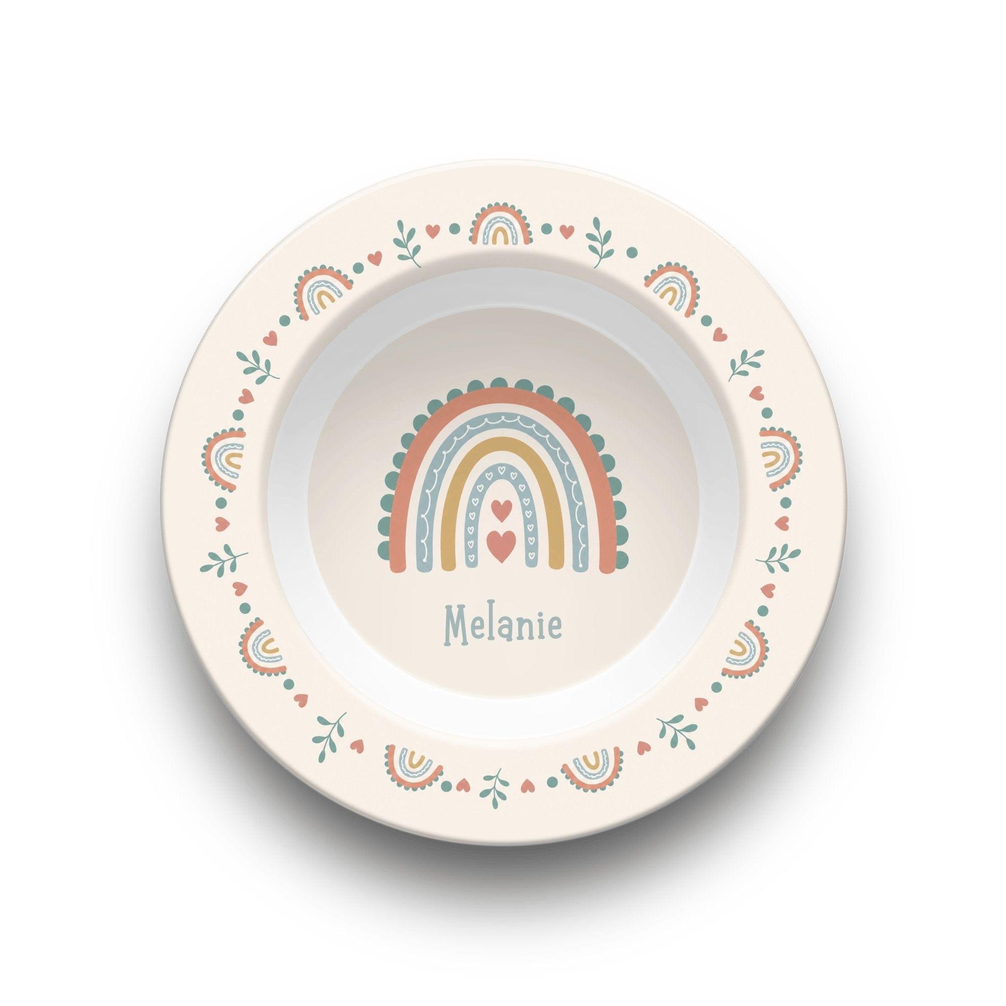 Boho Rainbow Name Bowl by Lil Plate Shop