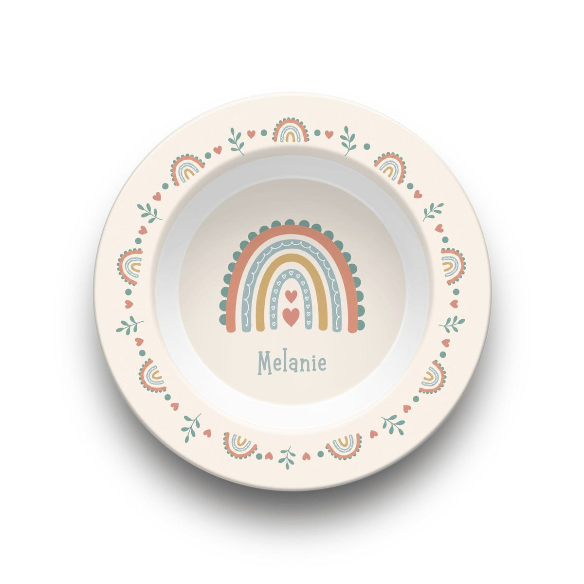 Boho Rainbow Name Bowl by Lil Plate Shop