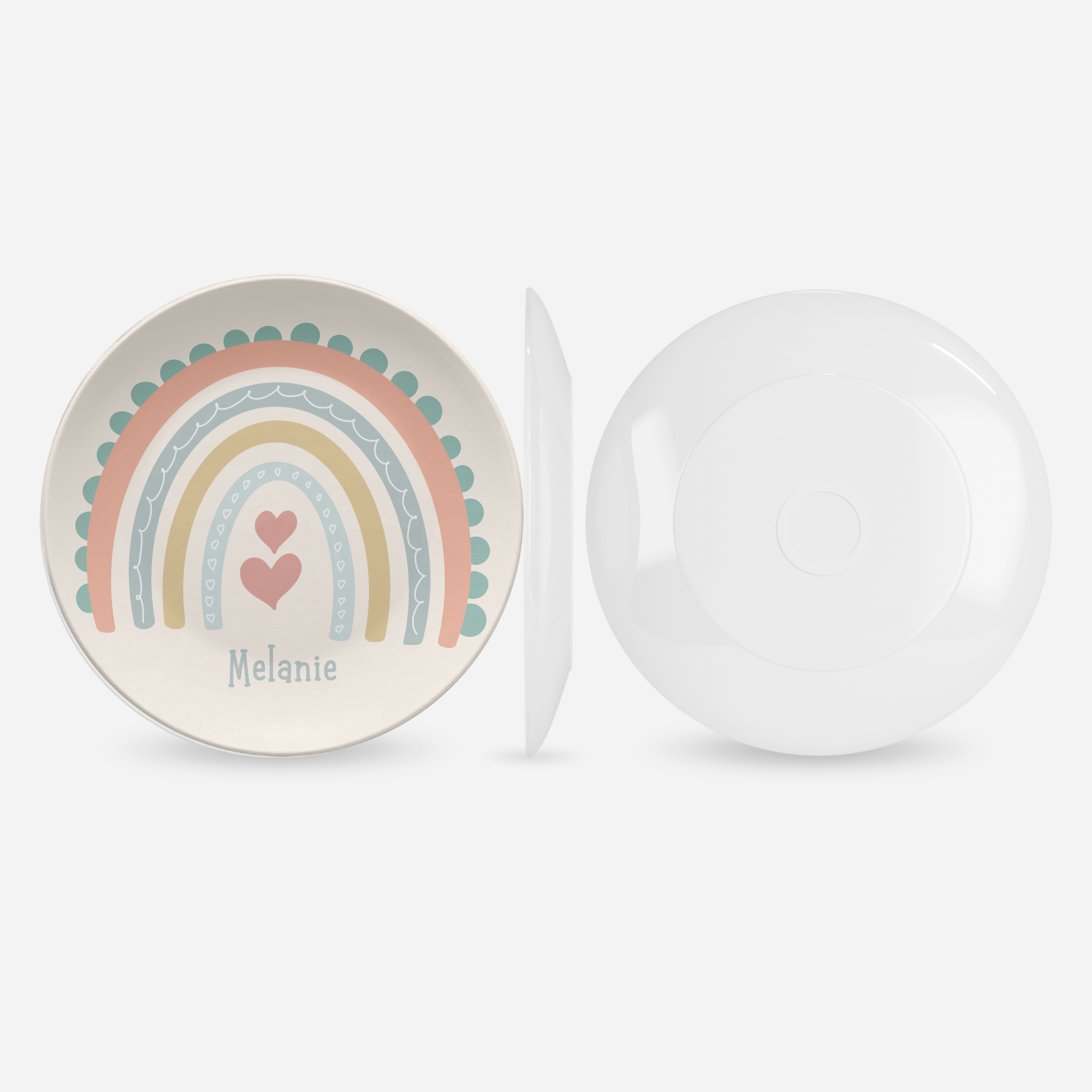 Boho Rainbow Name Plate by Lil Plate Shop