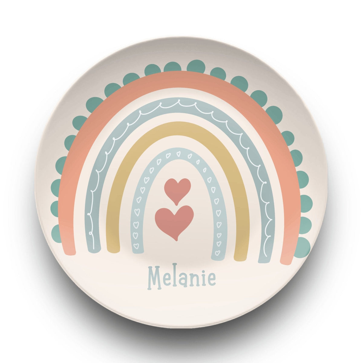 Boho Rainbow Name Plate by Lil Plate Shop