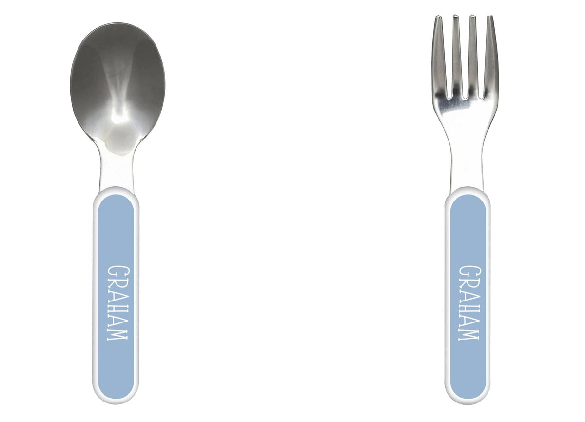 Boy Birthday Banner Matching Silverware by Lil Plate Shop