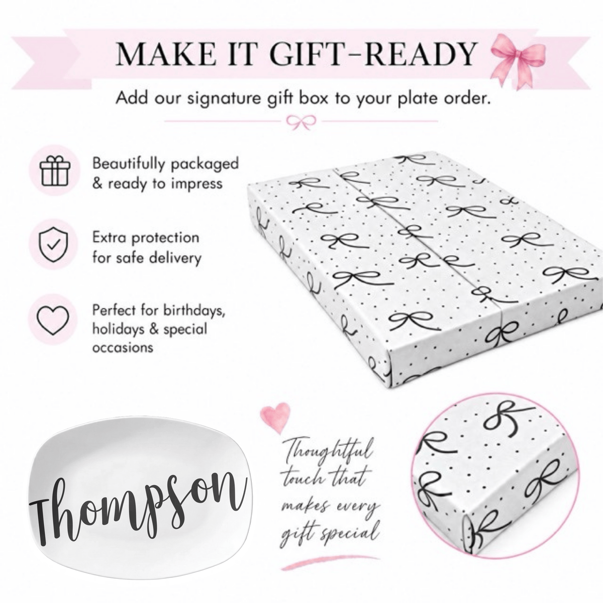 Personalized Large Script Name Platter by Lil Plate Shop