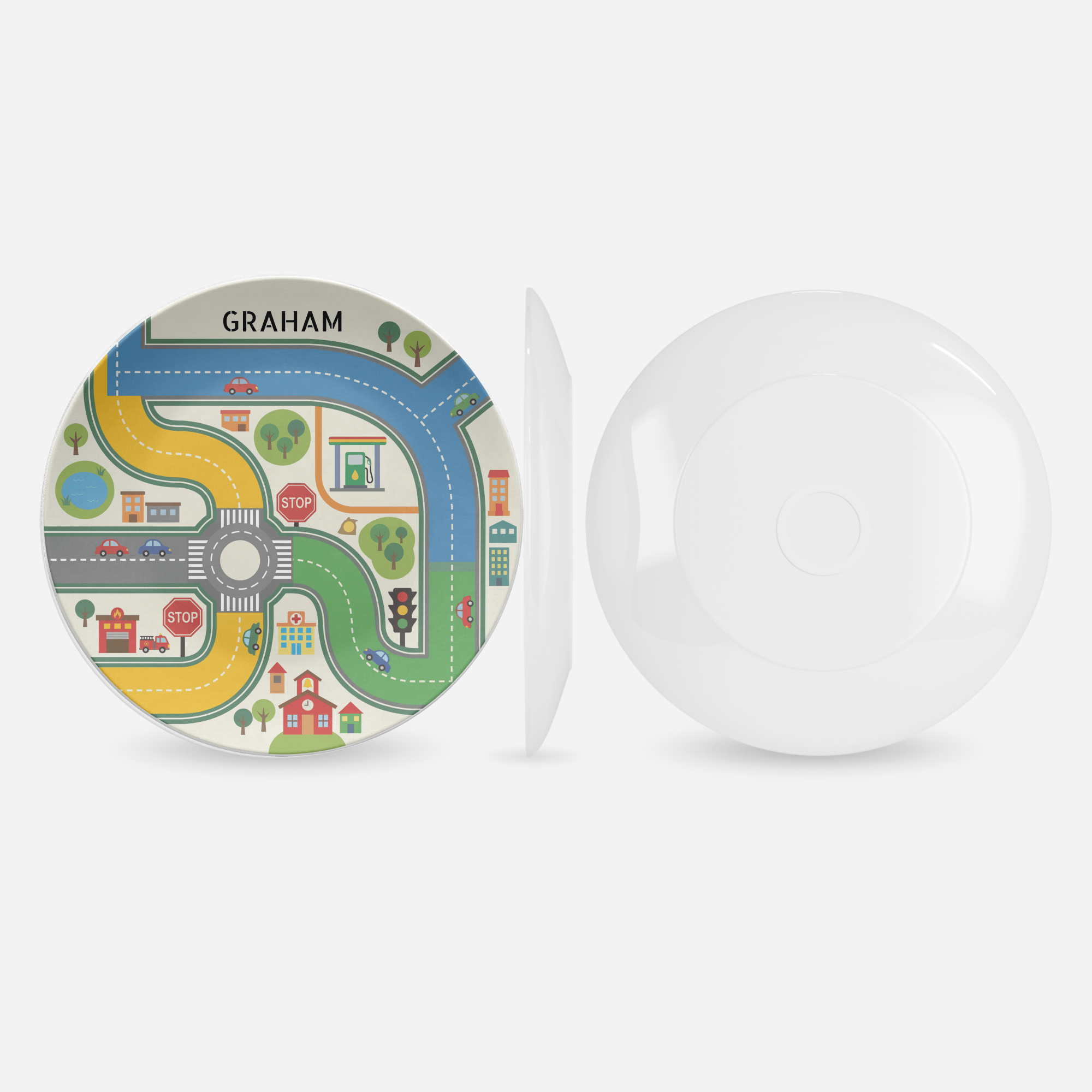 Car Town Meal Plate by Lil Plate Shop
