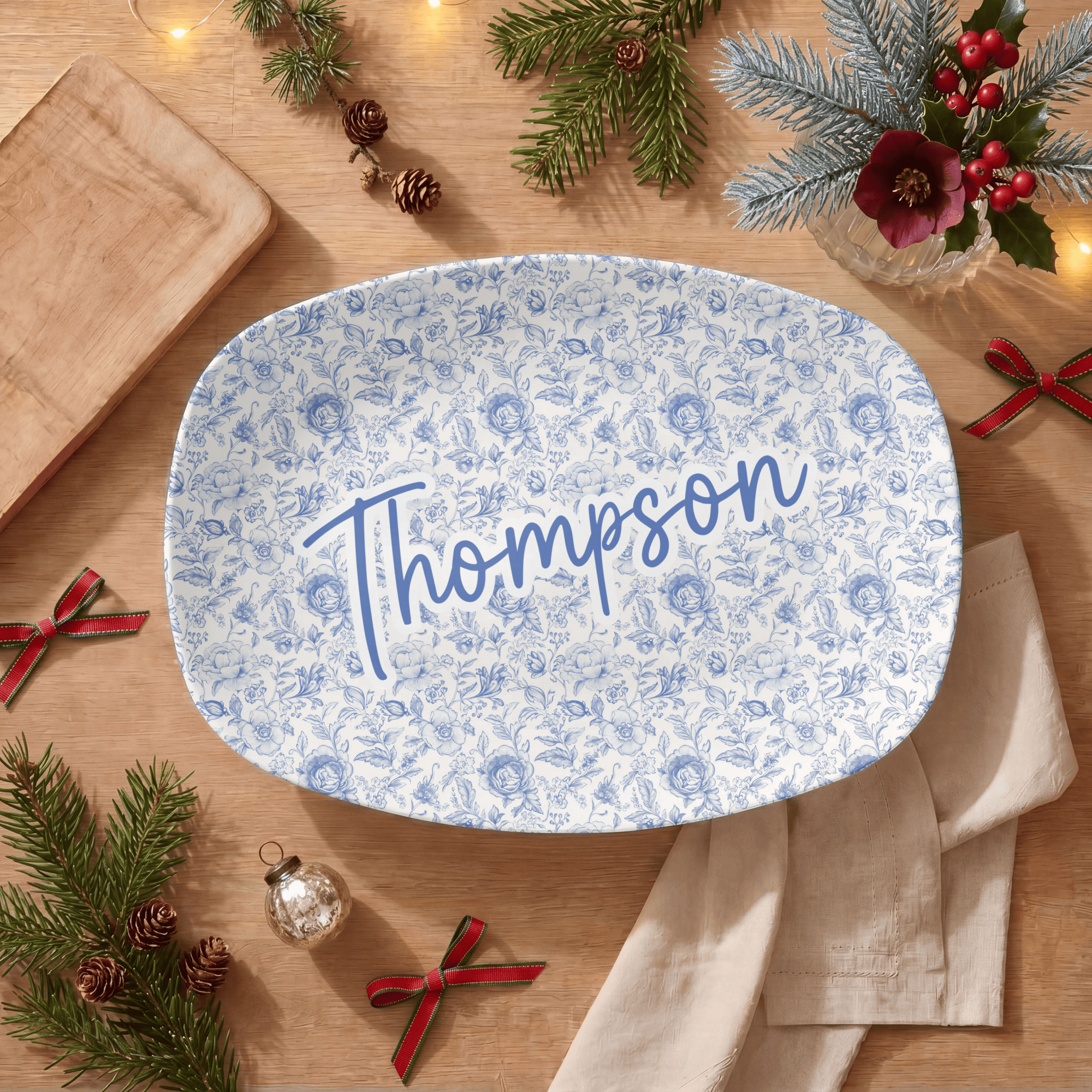 Chinoiserie Name Platter by Lil Plate Shop