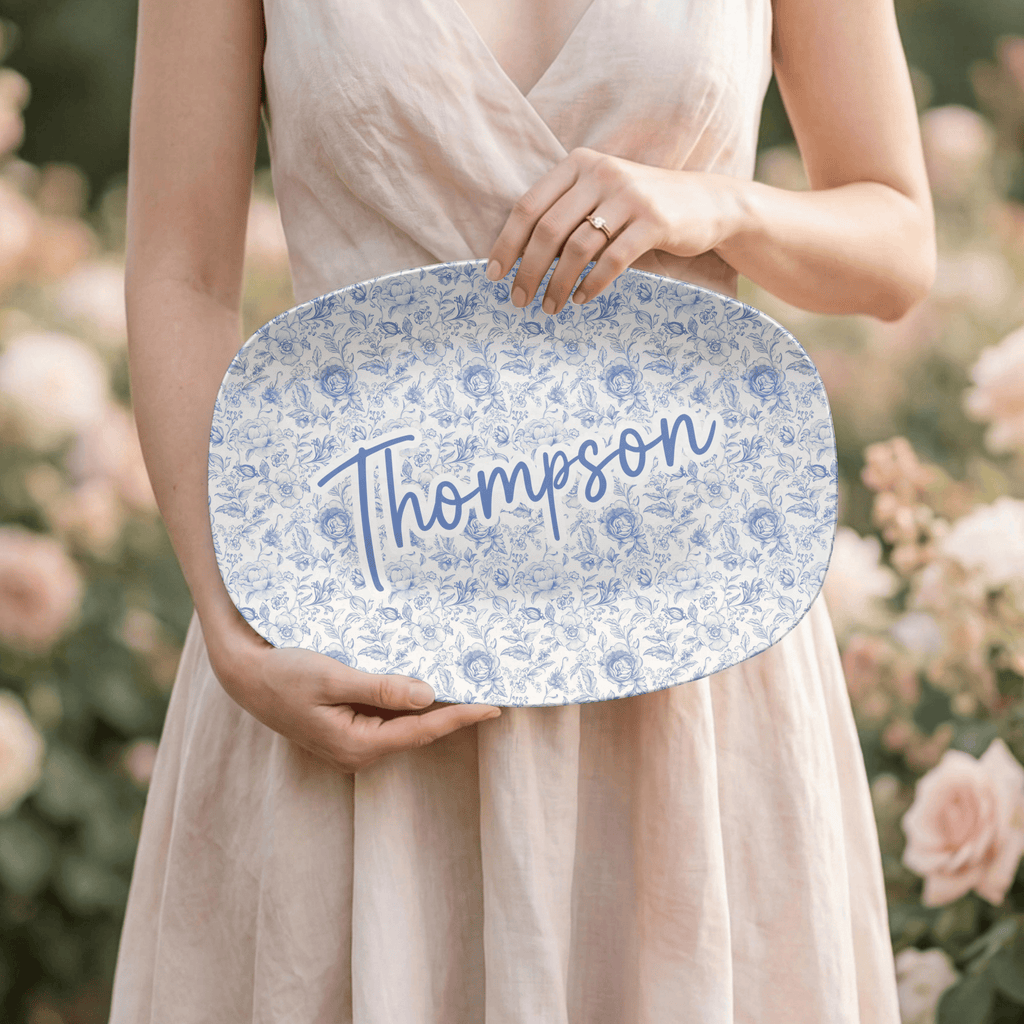 Chinoiserie Name Platter by Lil Plate Shop