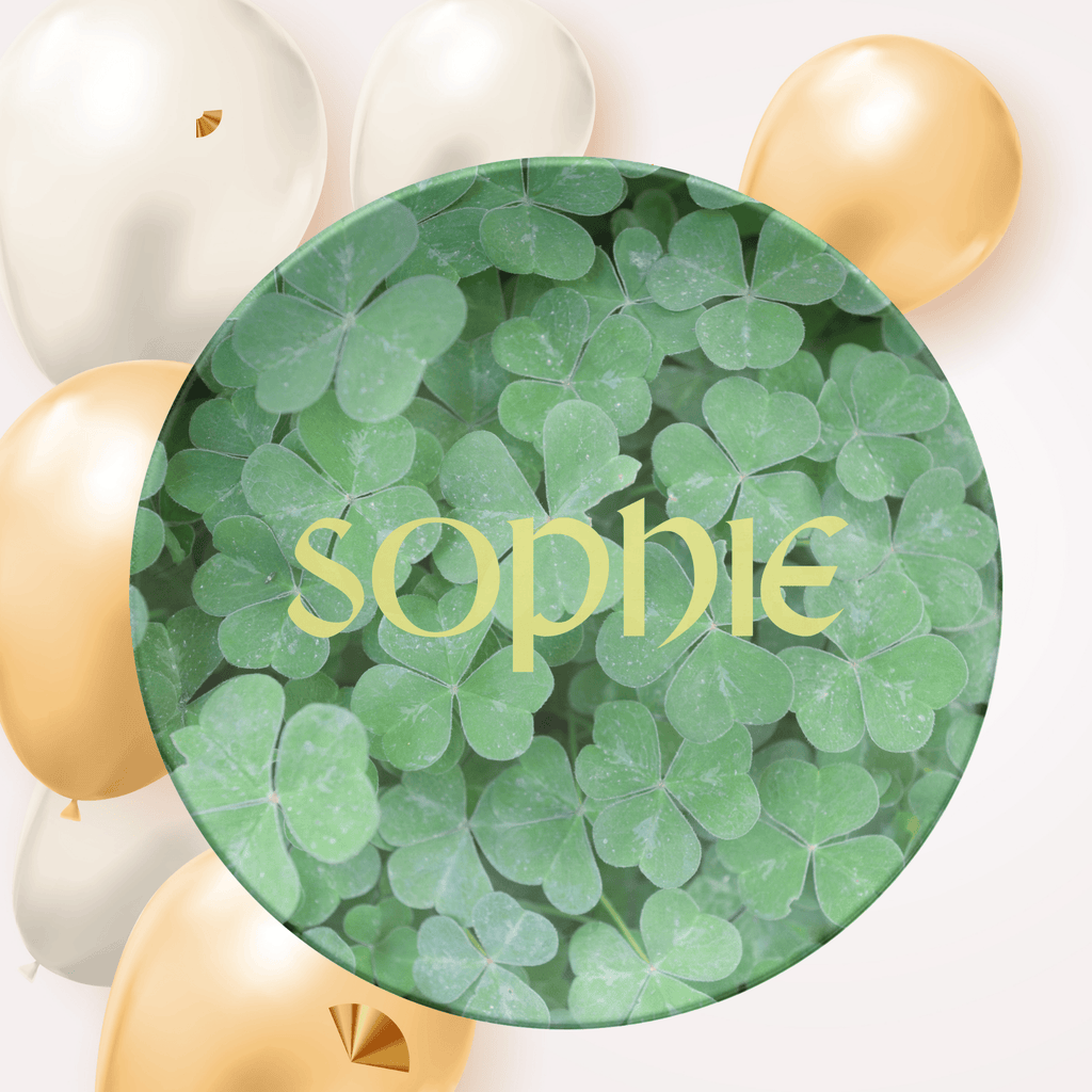 Clover Name Plate by Lil Plate Shop