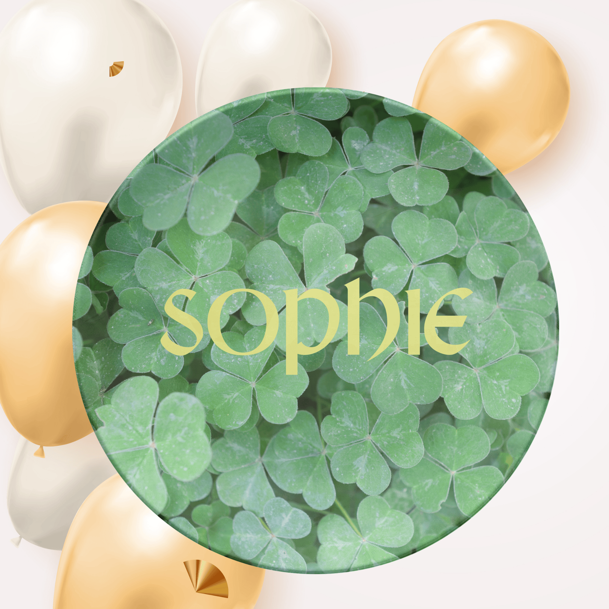 Clover Name Plate by Lil Plate Shop