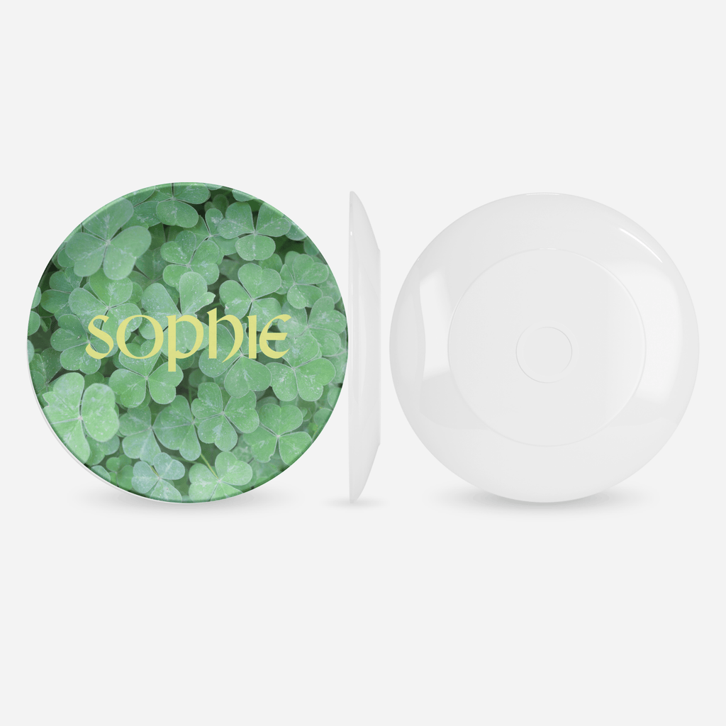 Clover Name Plate by Lil Plate Shop