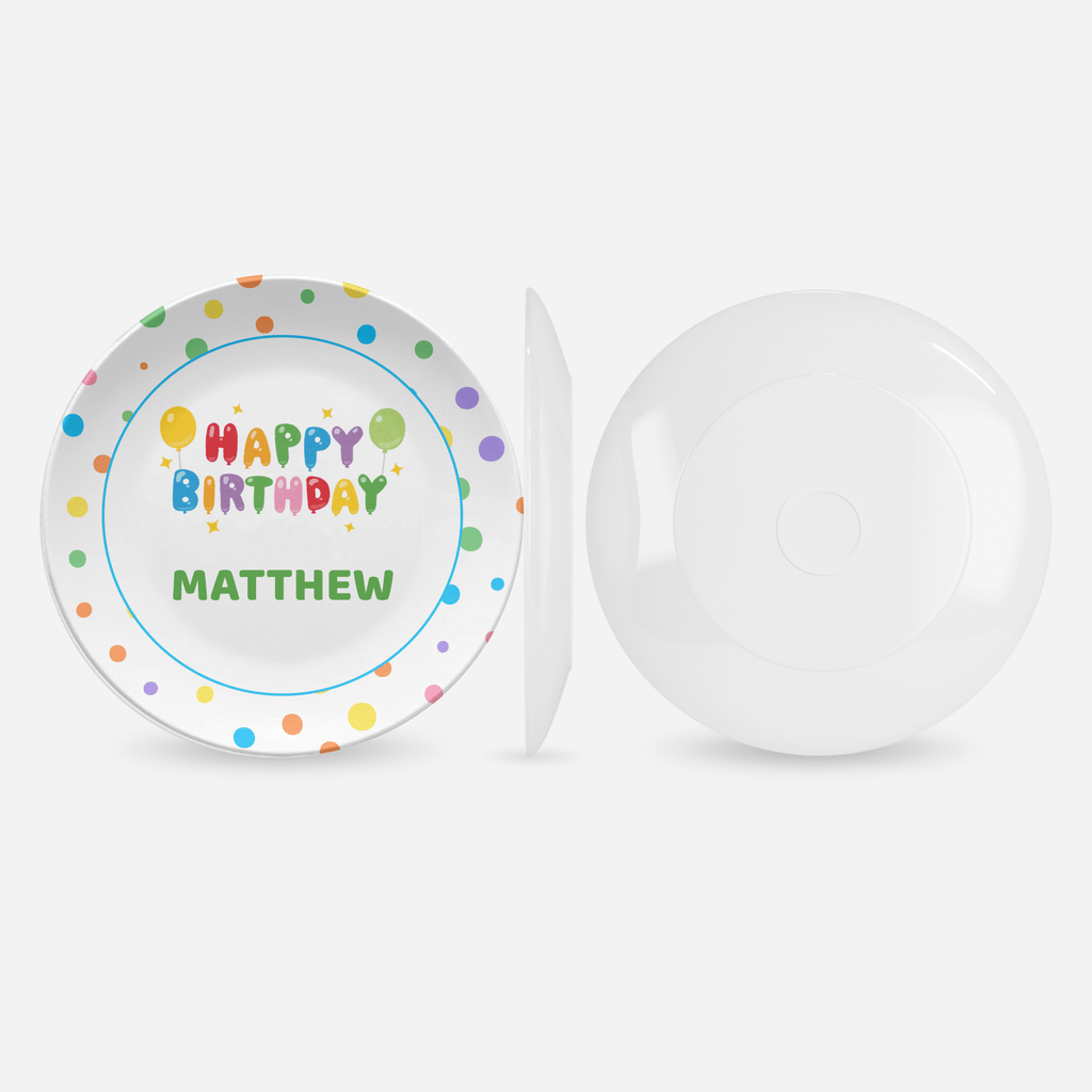 Confetti Name Birthday Plate by Lil Plate Shop