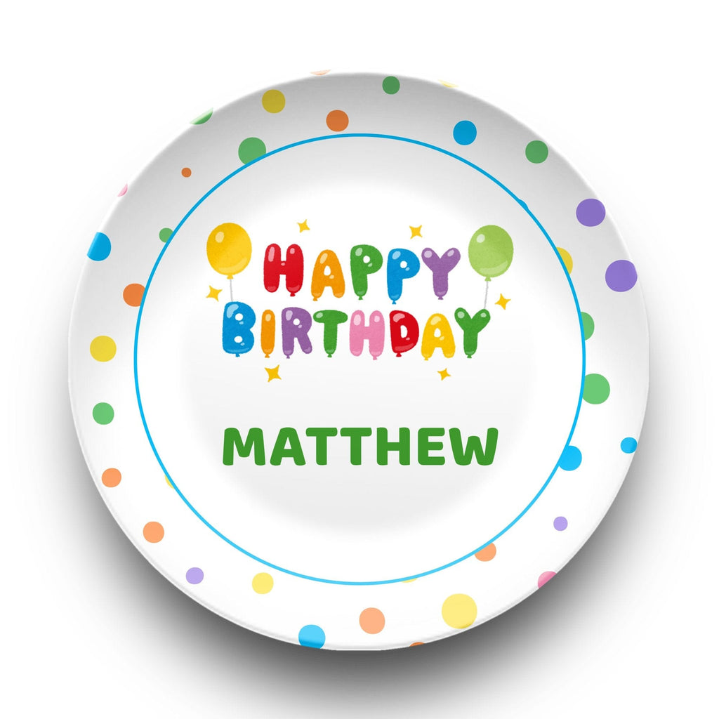Confetti Name Birthday Plate by Lil Plate Shop