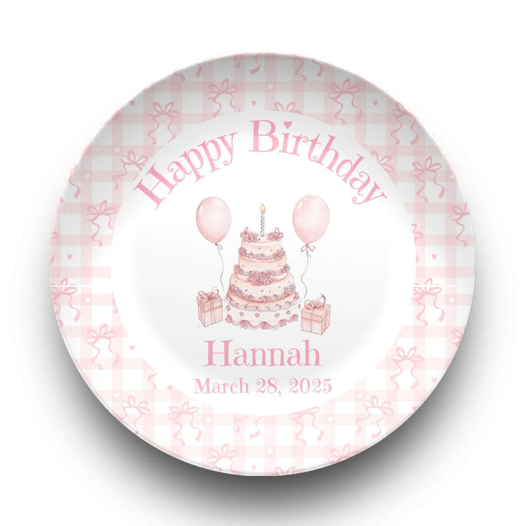 Coquette Birthday Balloon Plate by Lil Plate Shop