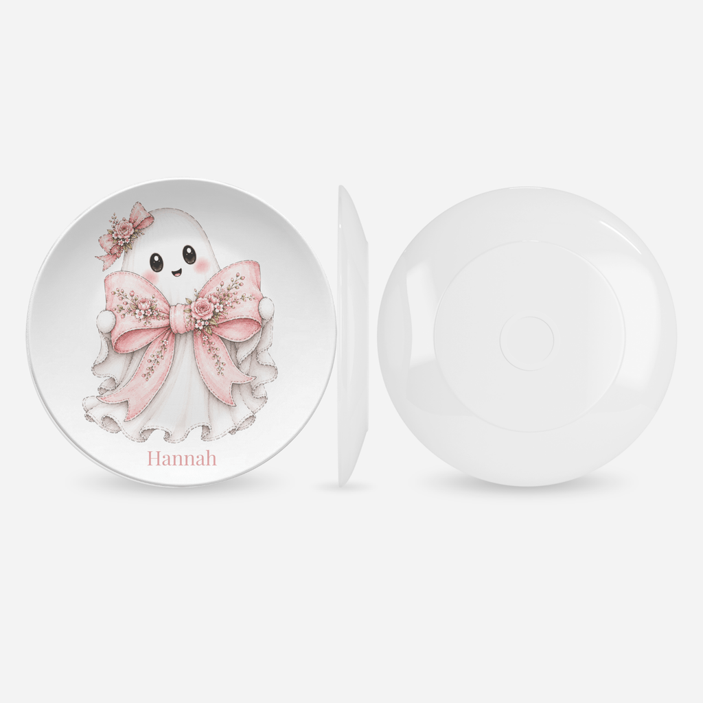 Coquette Halloween Ghost Plate by Lil Plate Shop