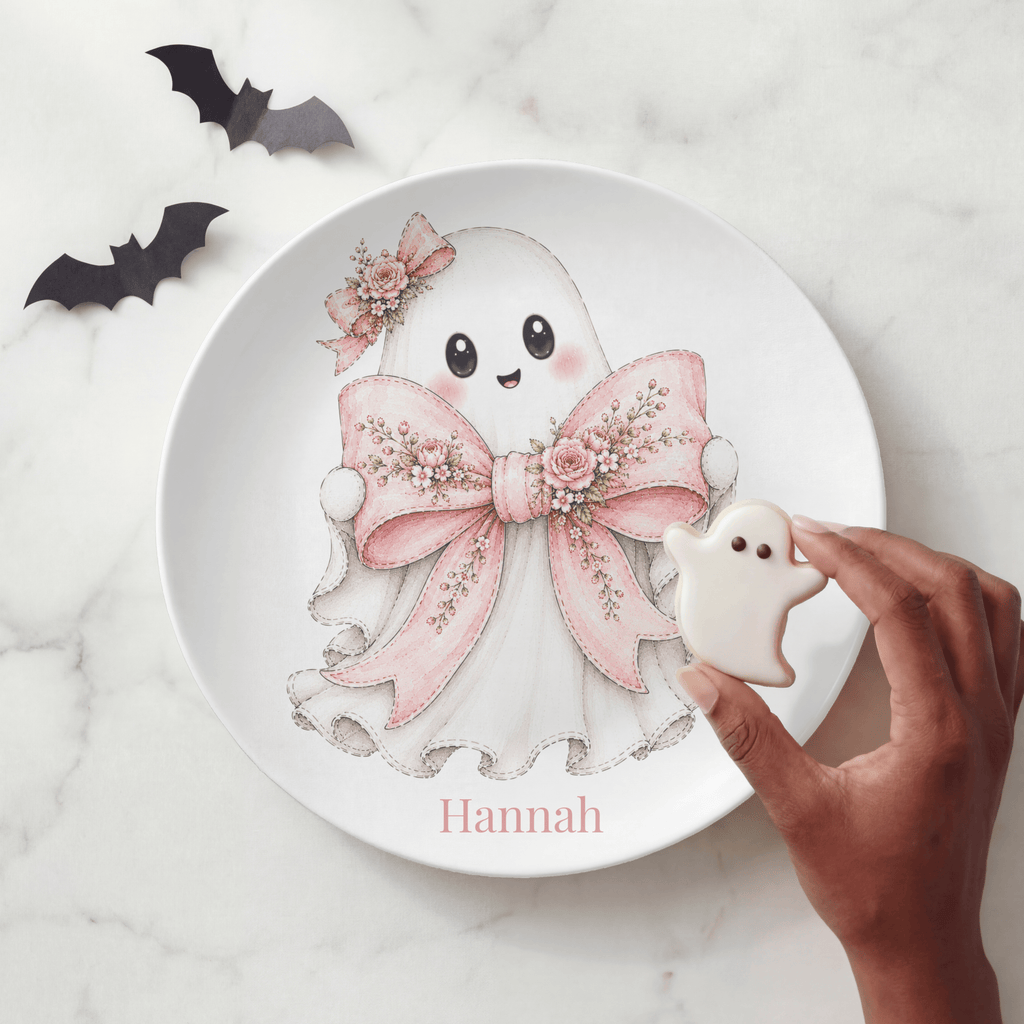 Coquette Halloween Ghost Plate by Lil Plate Shop