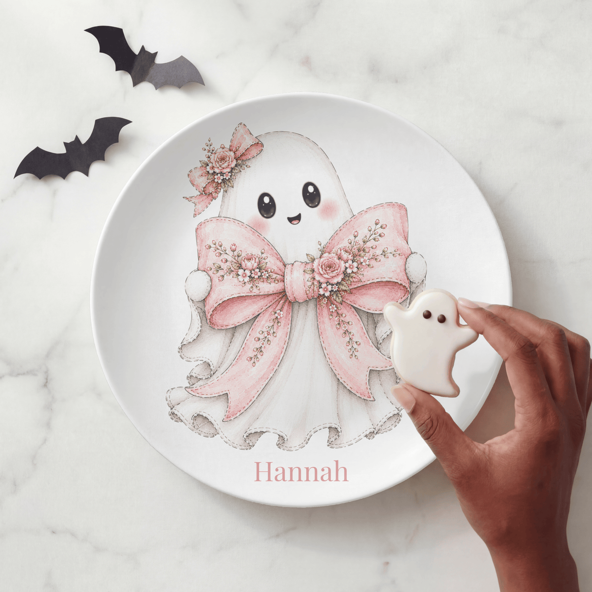 Coquette Halloween Ghost Plate by Lil Plate Shop