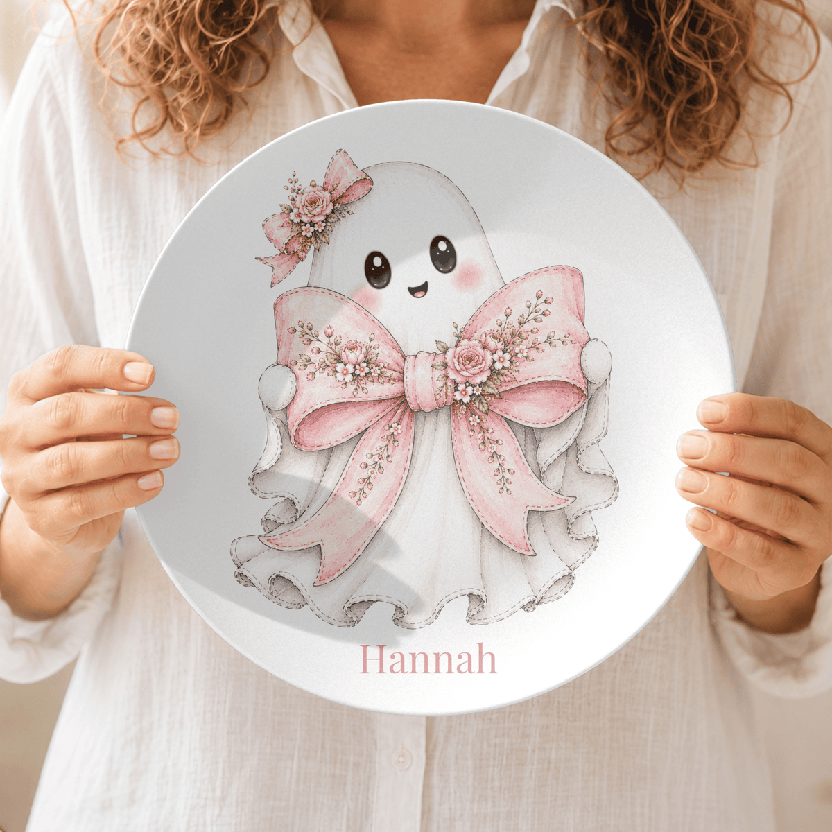 Coquette Halloween Ghost Plate by Lil Plate Shop