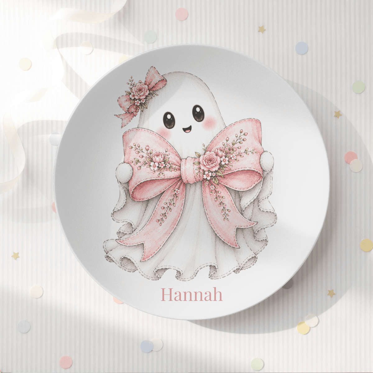 Coquette Halloween Ghost Plate by Lil Plate Shop