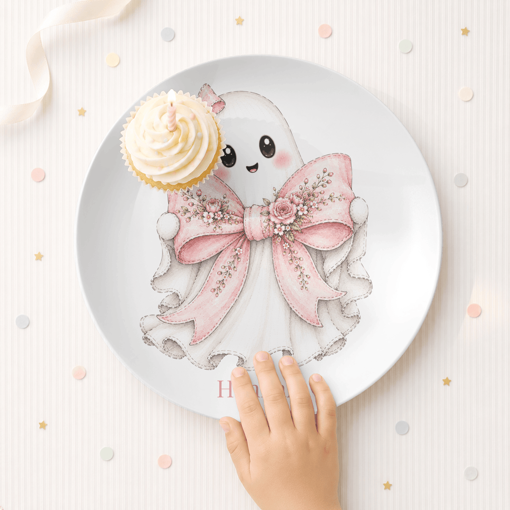 Coquette Halloween Ghost Plate by Lil Plate Shop