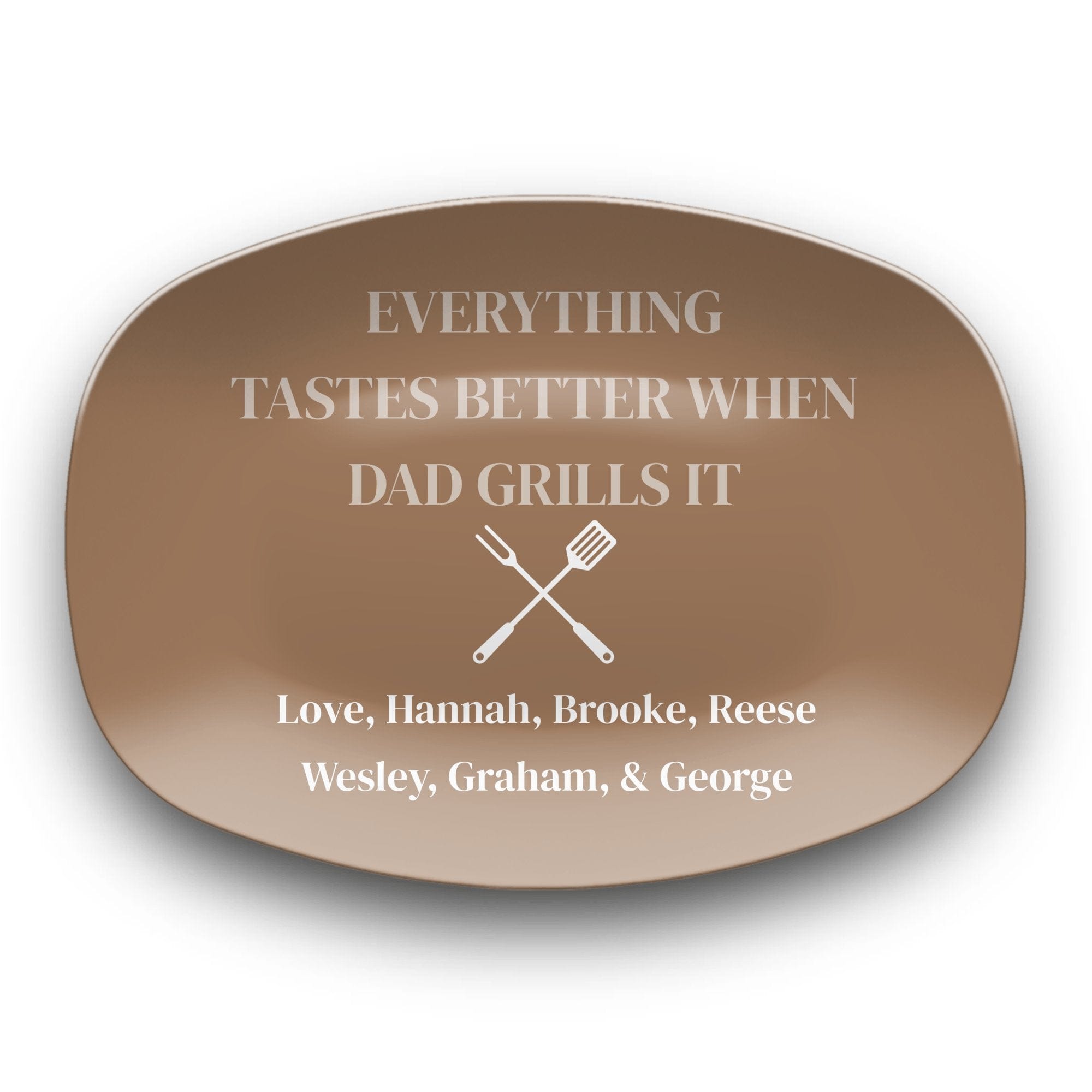 Custom Dad Grilling Platter by Lil Plate Shop