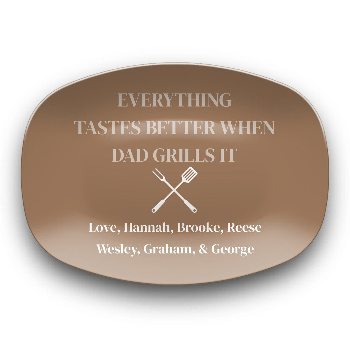 Custom Dad Grilling Platter by Lil Plate Shop