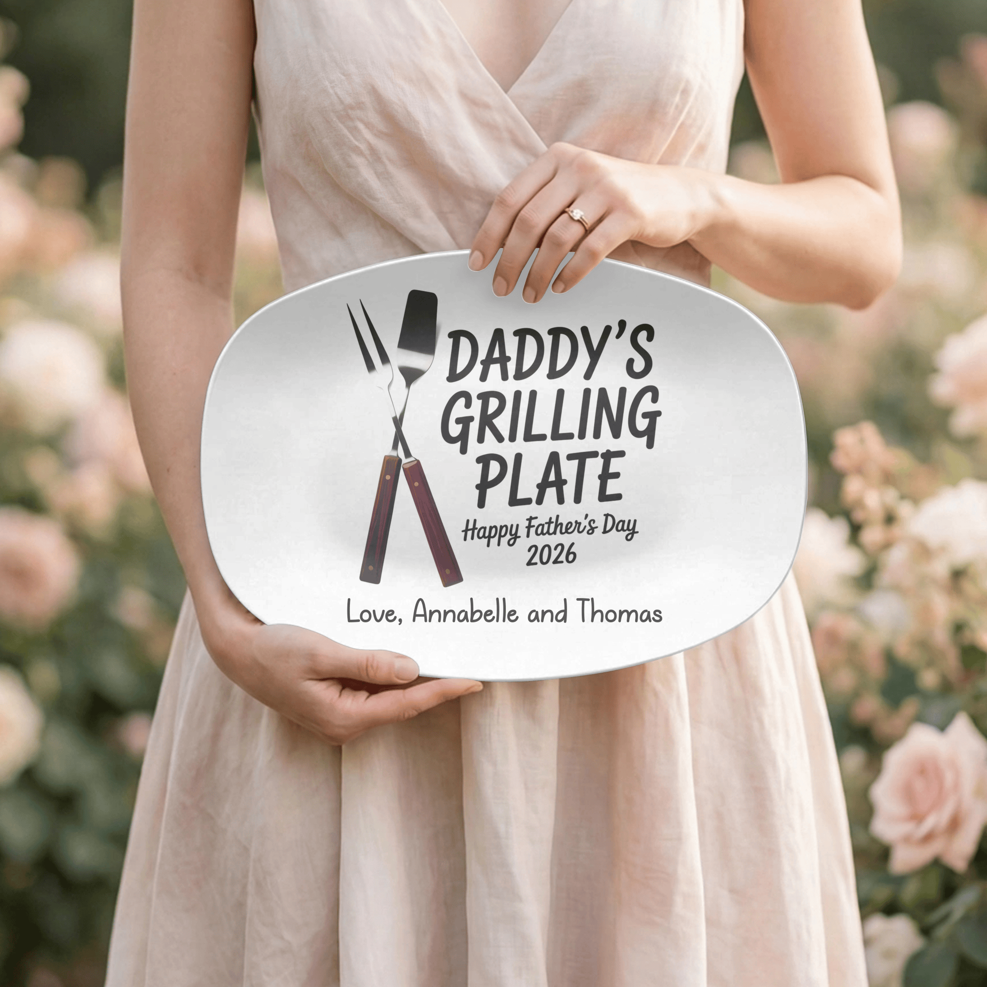 Daddy's Grilling Platter by Lil Plate Shop
