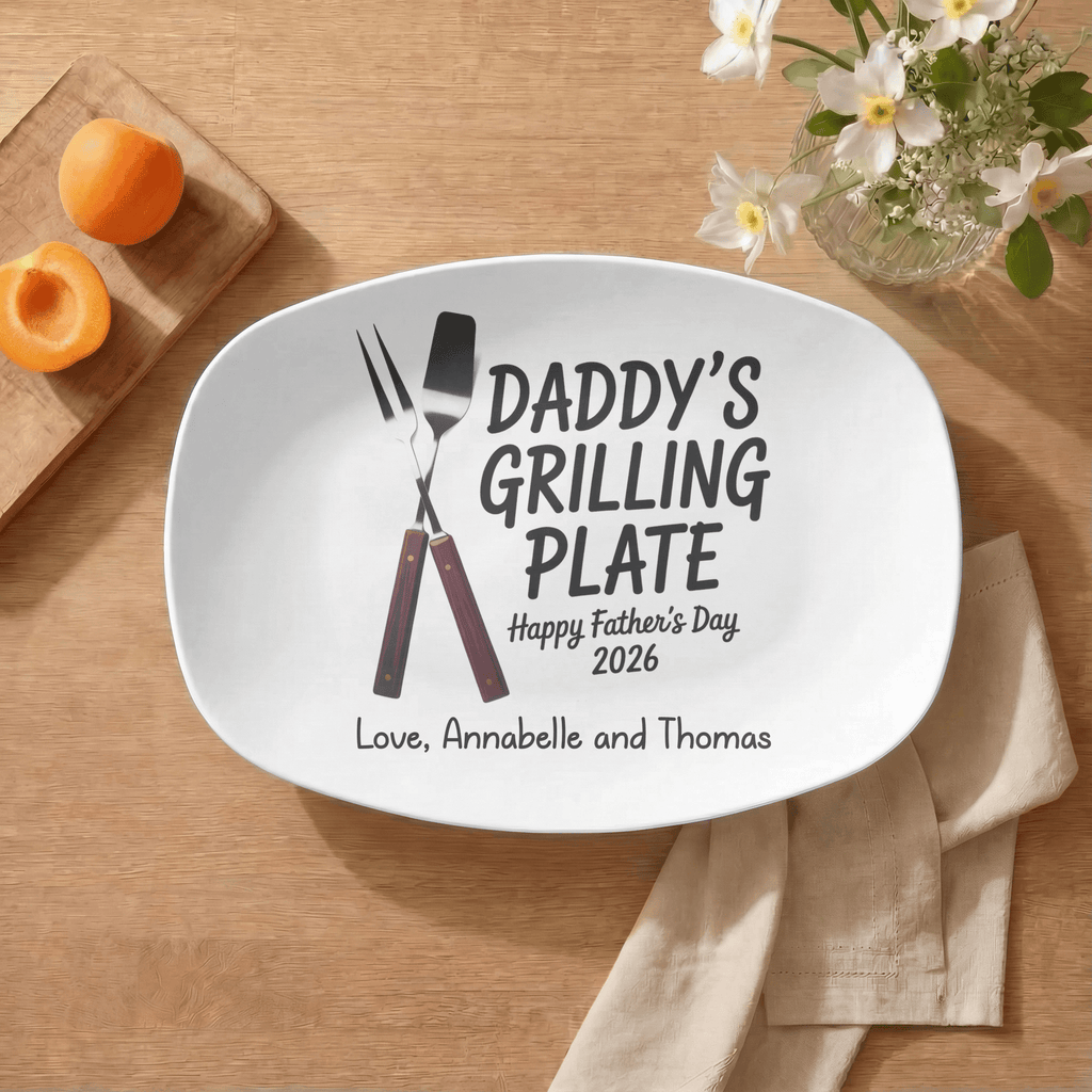 Daddy's Grilling Platter by Lil Plate Shop