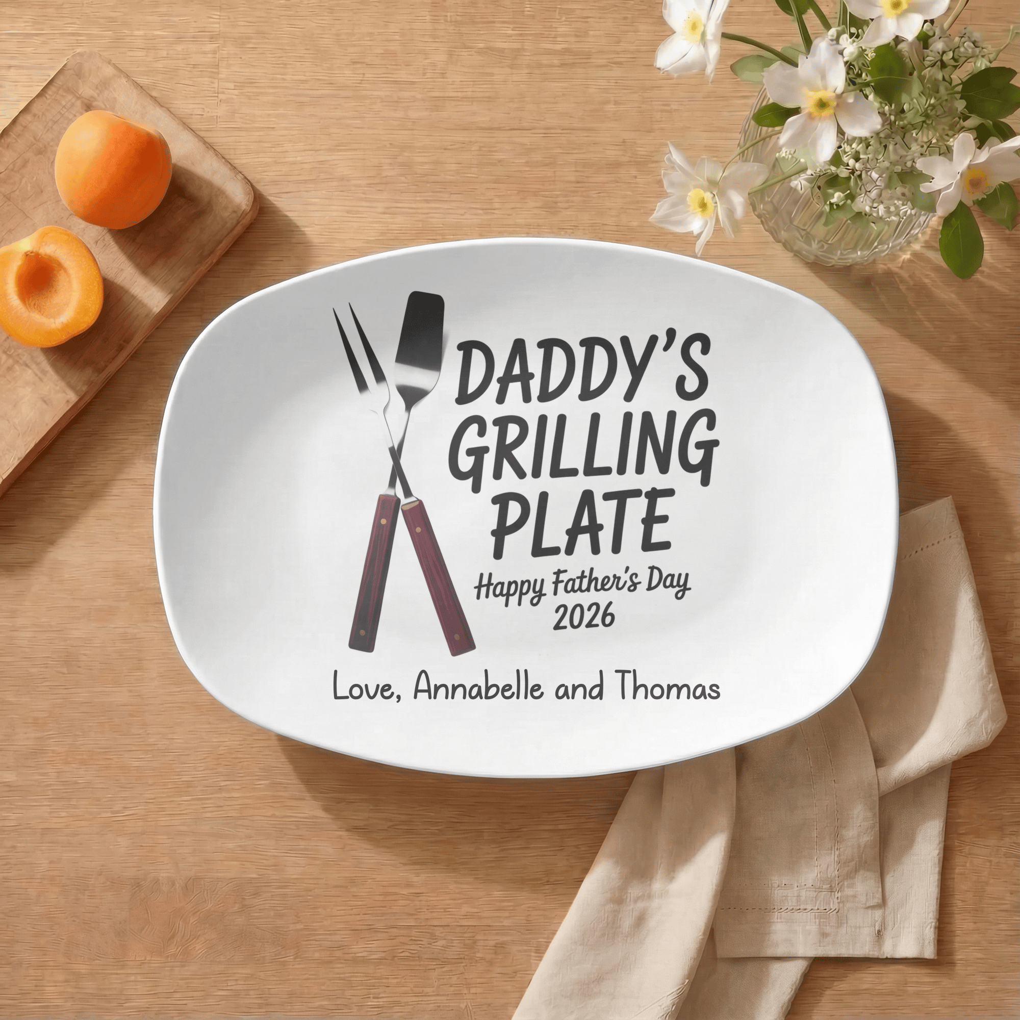 Daddy's Grilling Platter by Lil Plate Shop