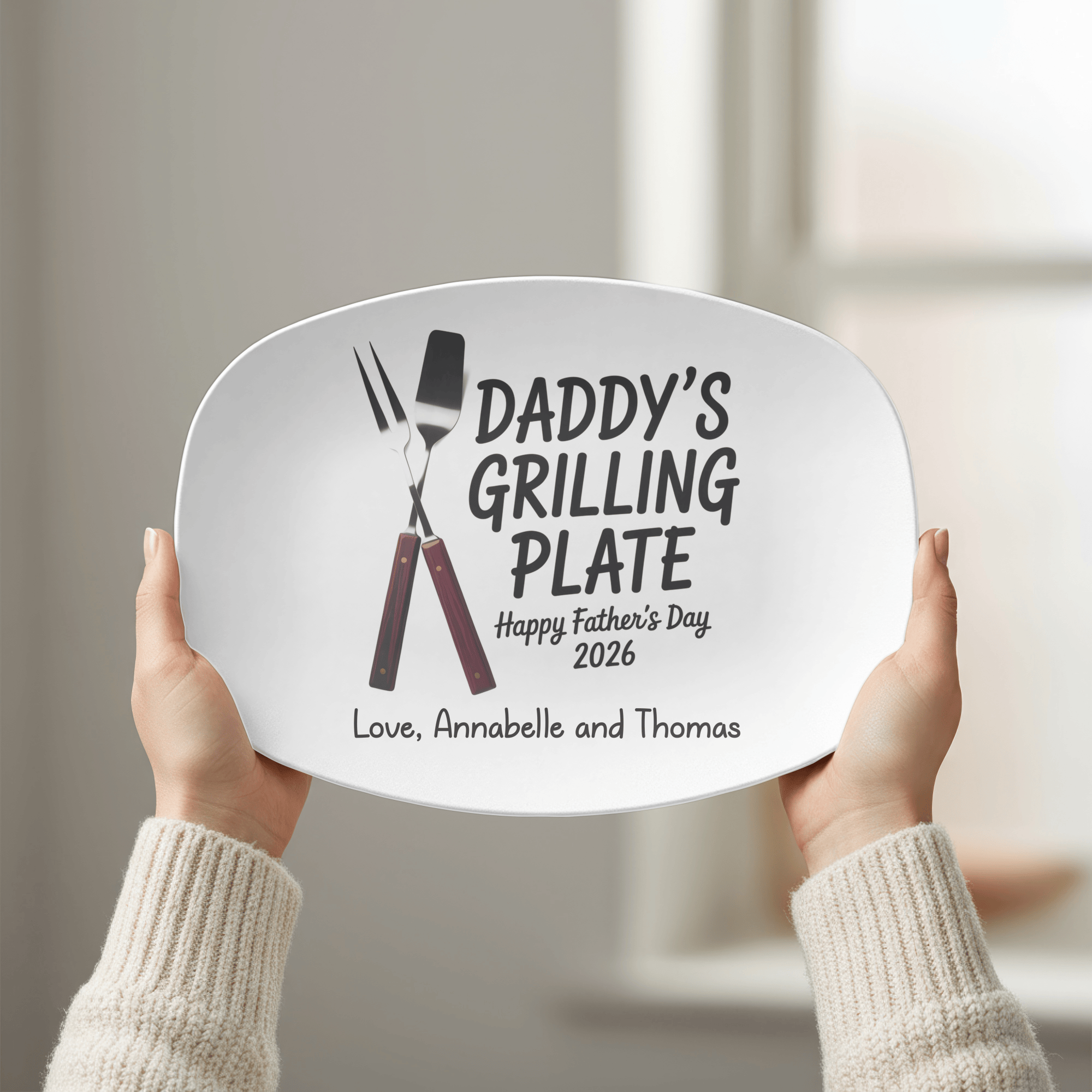 Daddy's Grilling Platter by Lil Plate Shop
