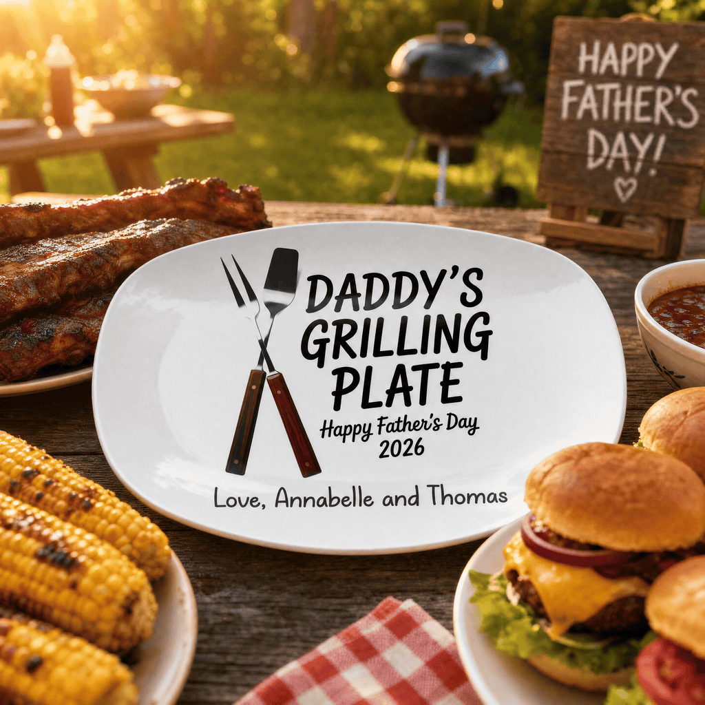 Daddy's Grilling Platter by Lil Plate Shop
