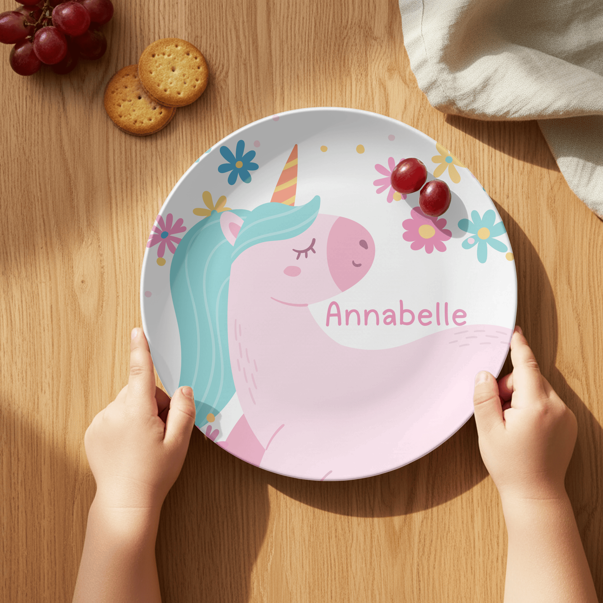 Daisy Unicorn Plate by Lil Plate Shop