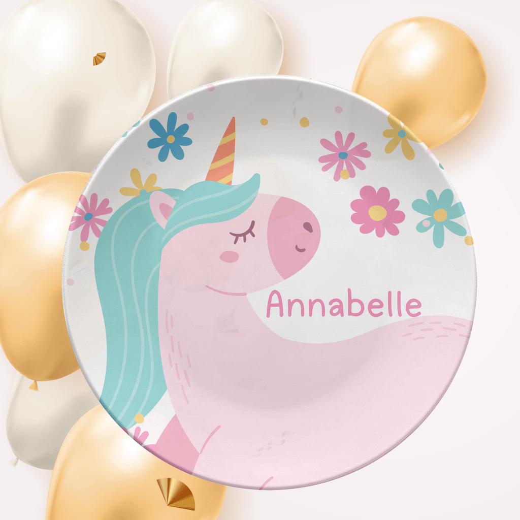 Daisy Unicorn Plate by Lil Plate Shop