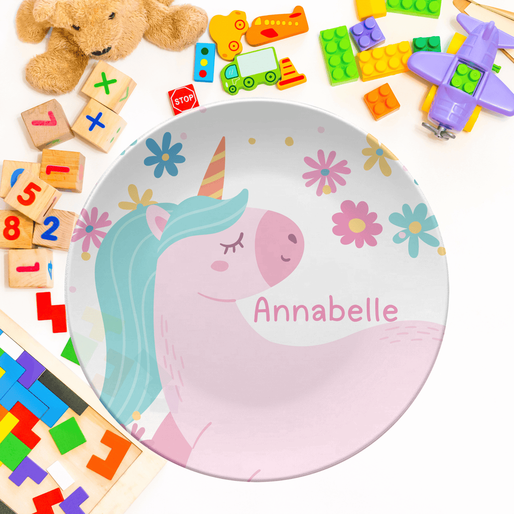Daisy Unicorn Plate by Lil Plate Shop