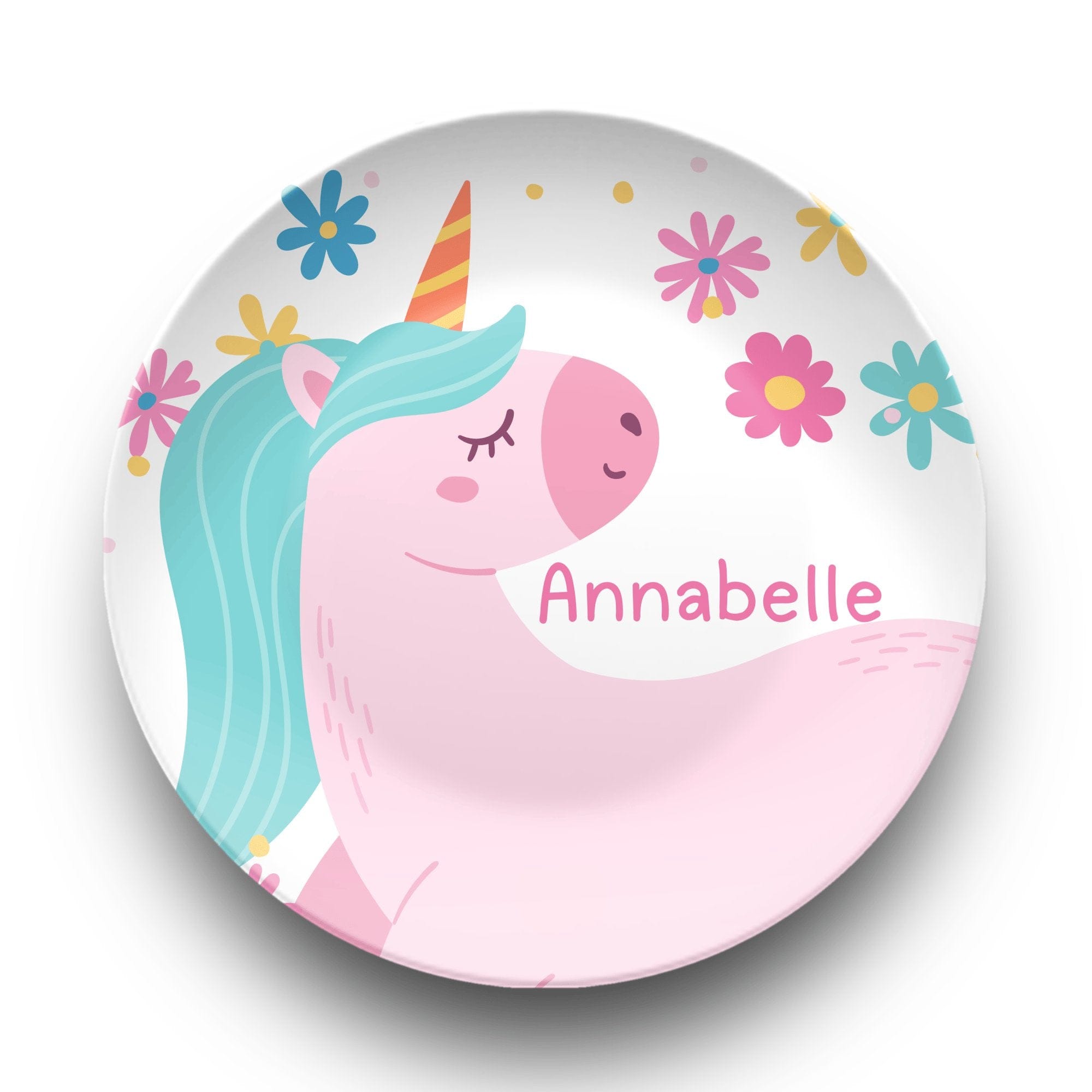 Daisy Unicorn Plate by Lil Plate Shop