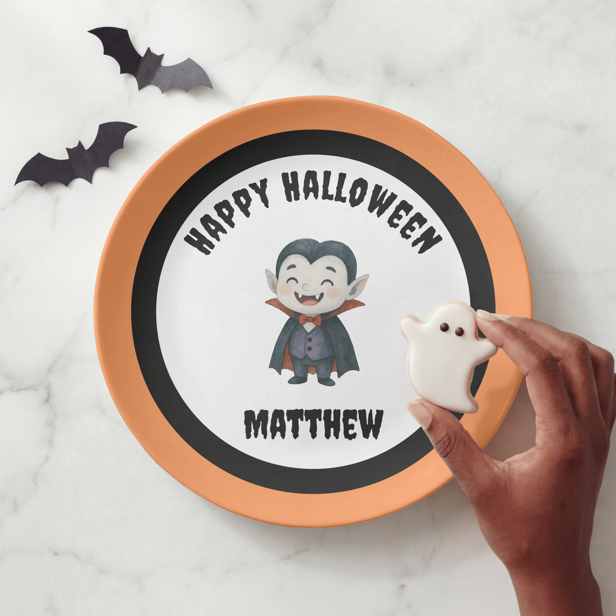 Design Your Own Happy Halloween Plate by Lil Plate Shop