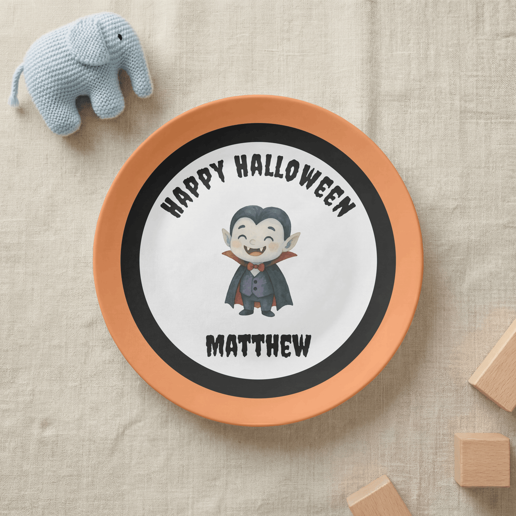 Design Your Own Happy Halloween Plate by Lil Plate Shop