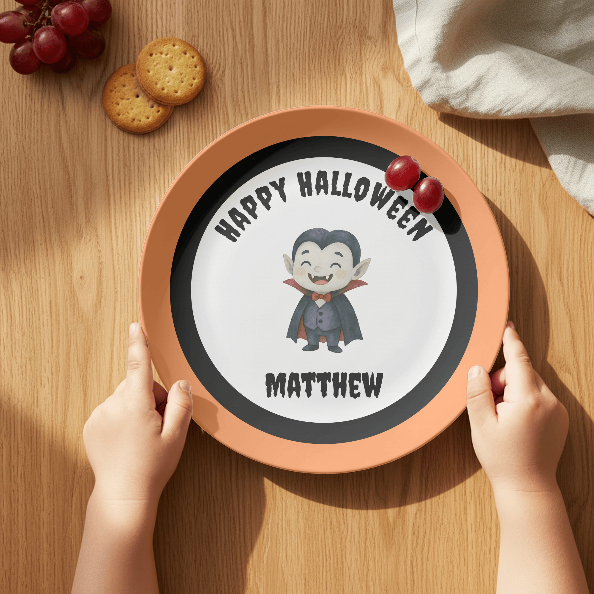 Design Your Own Happy Halloween Plate by Lil Plate Shop