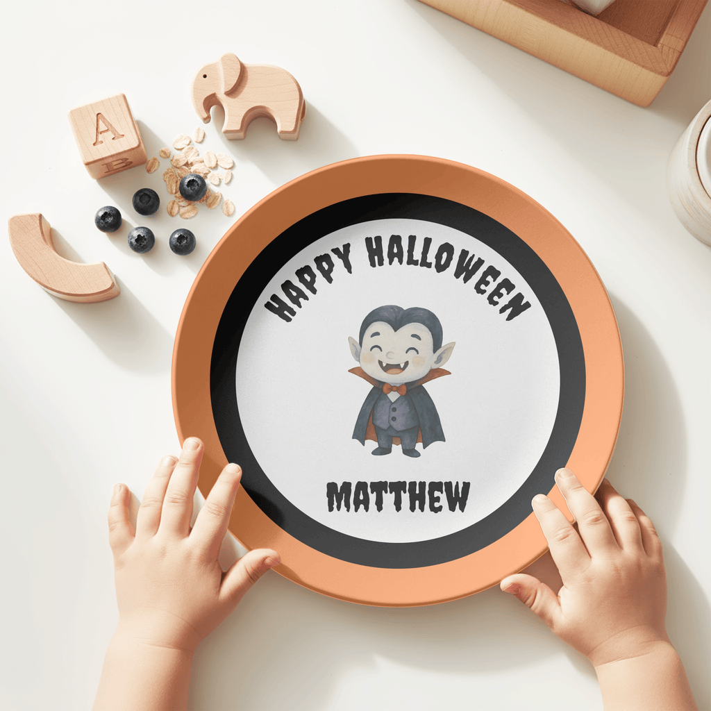 Design Your Own Happy Halloween Plate by Lil Plate Shop
