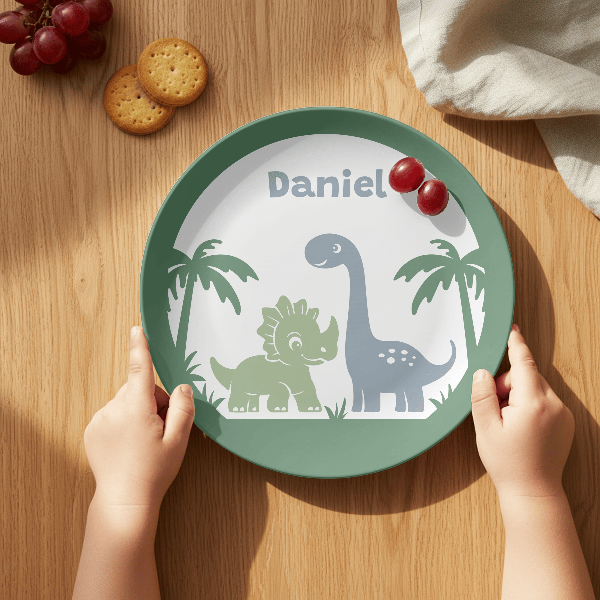 Dino Pal Name Plate by Lil Plate Shop