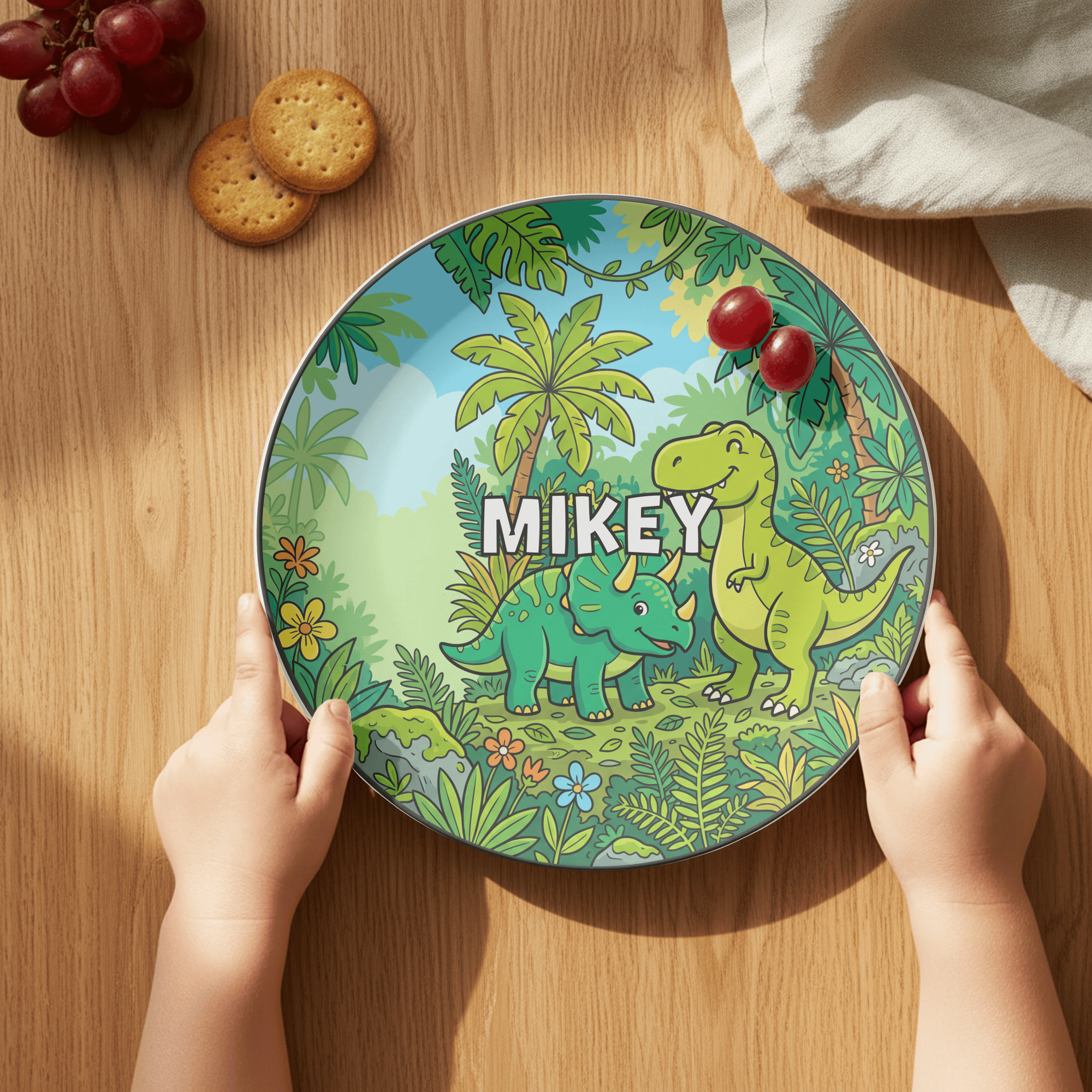 Dinosaur Forest Plate by Lil Plate Shop