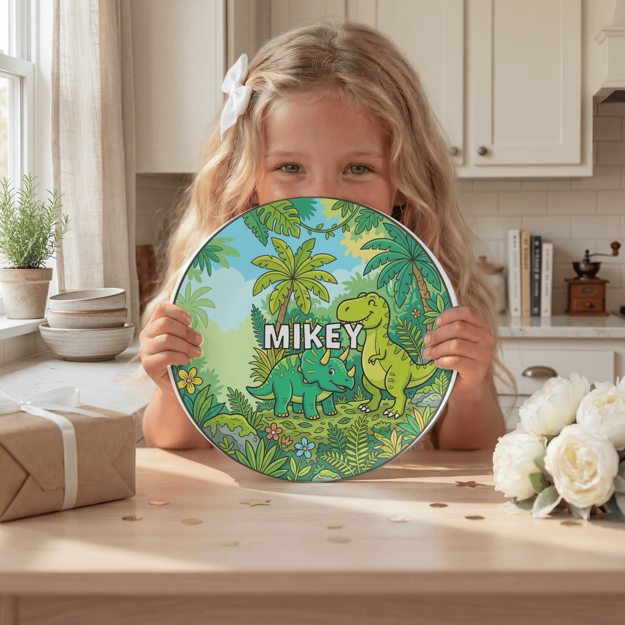 Dinosaur Forest Plate by Lil Plate Shop