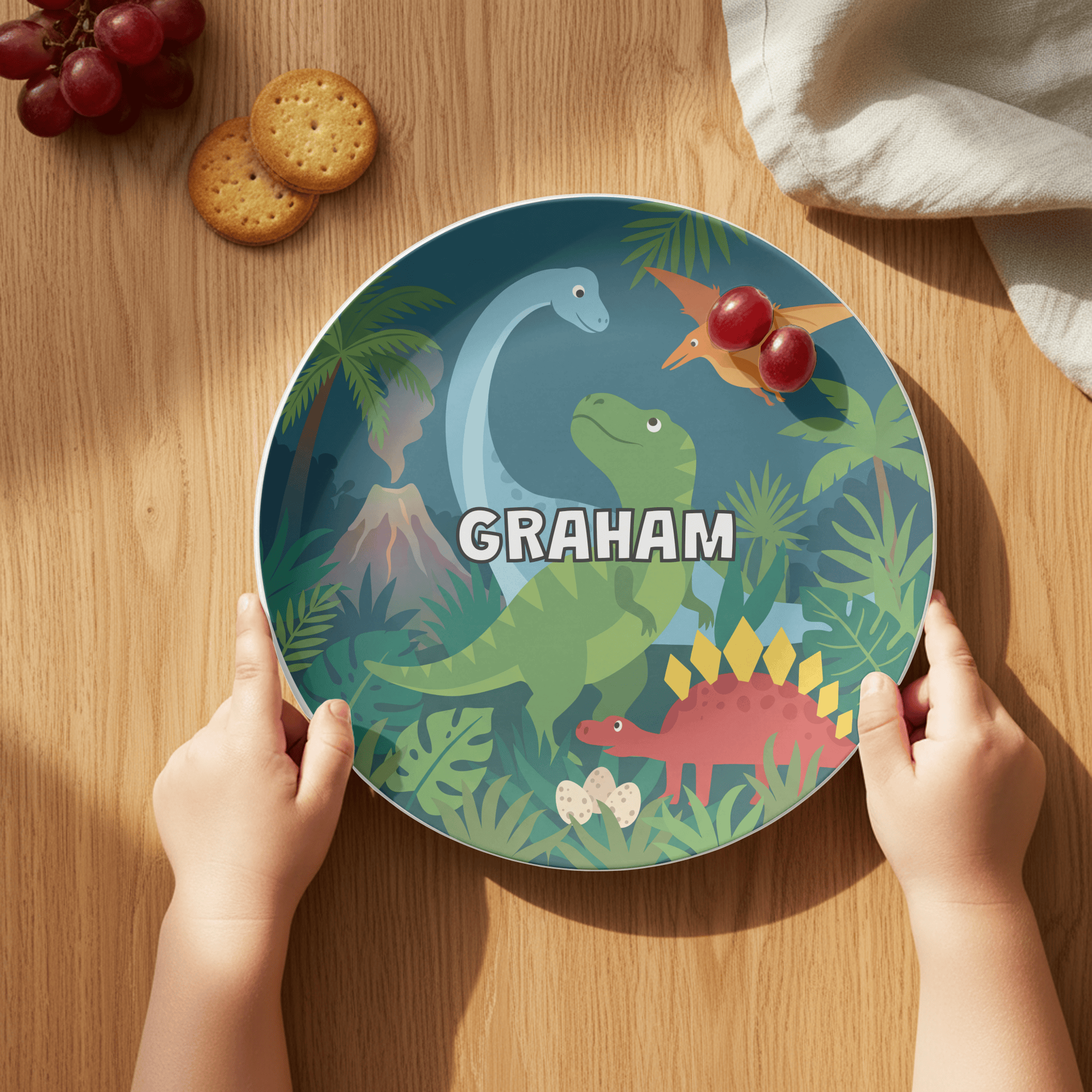 Dinosaur Friends Plate by Lil Plate Shop