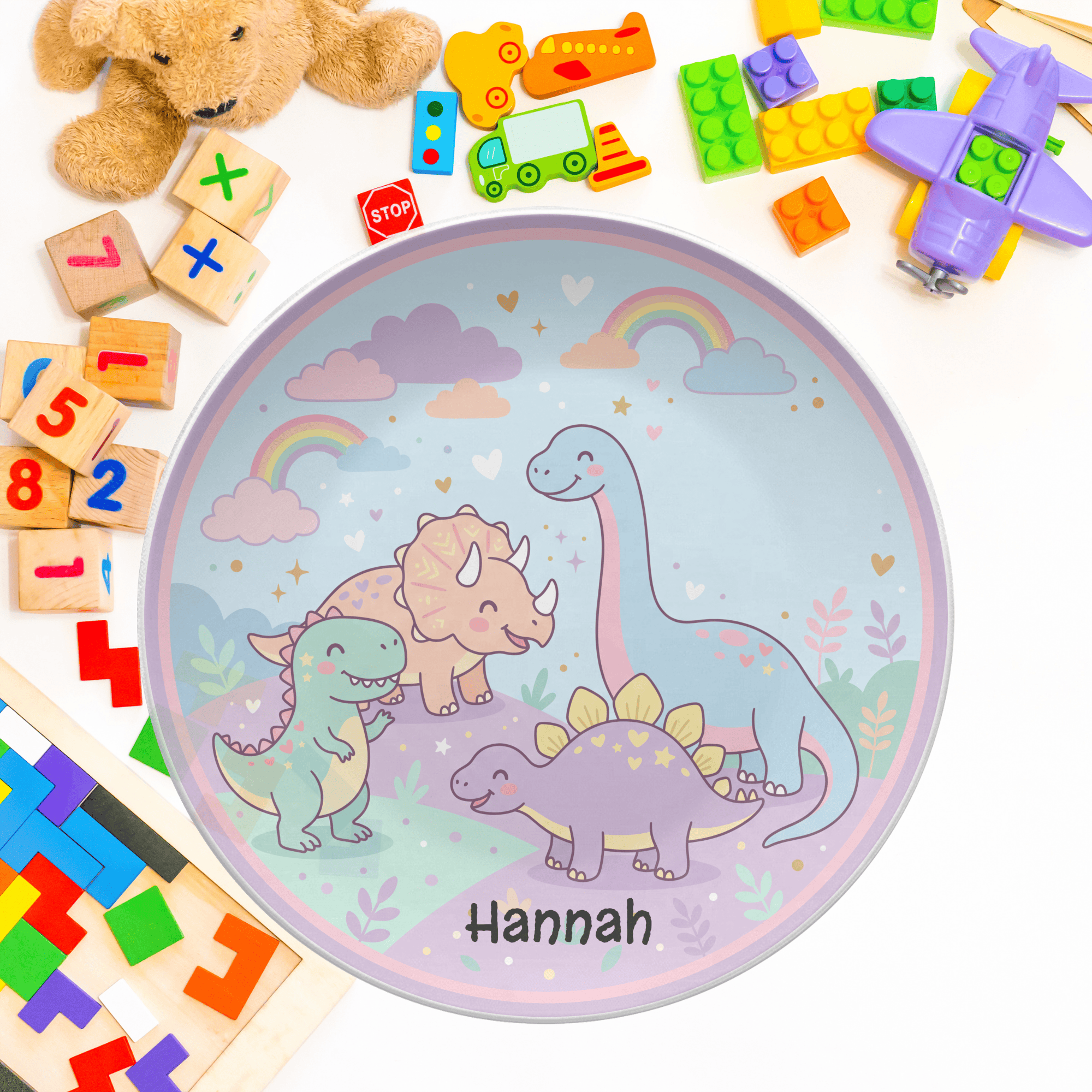 Dinosaur Fun Plate by Lil Plate Shop