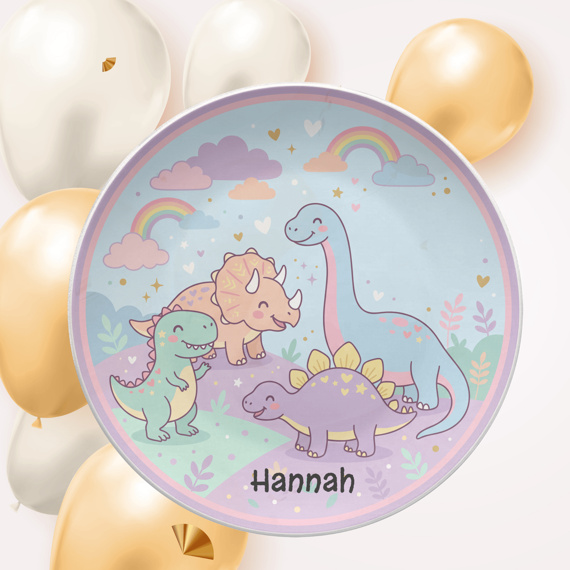 Dinosaur Fun Plate by Lil Plate Shop