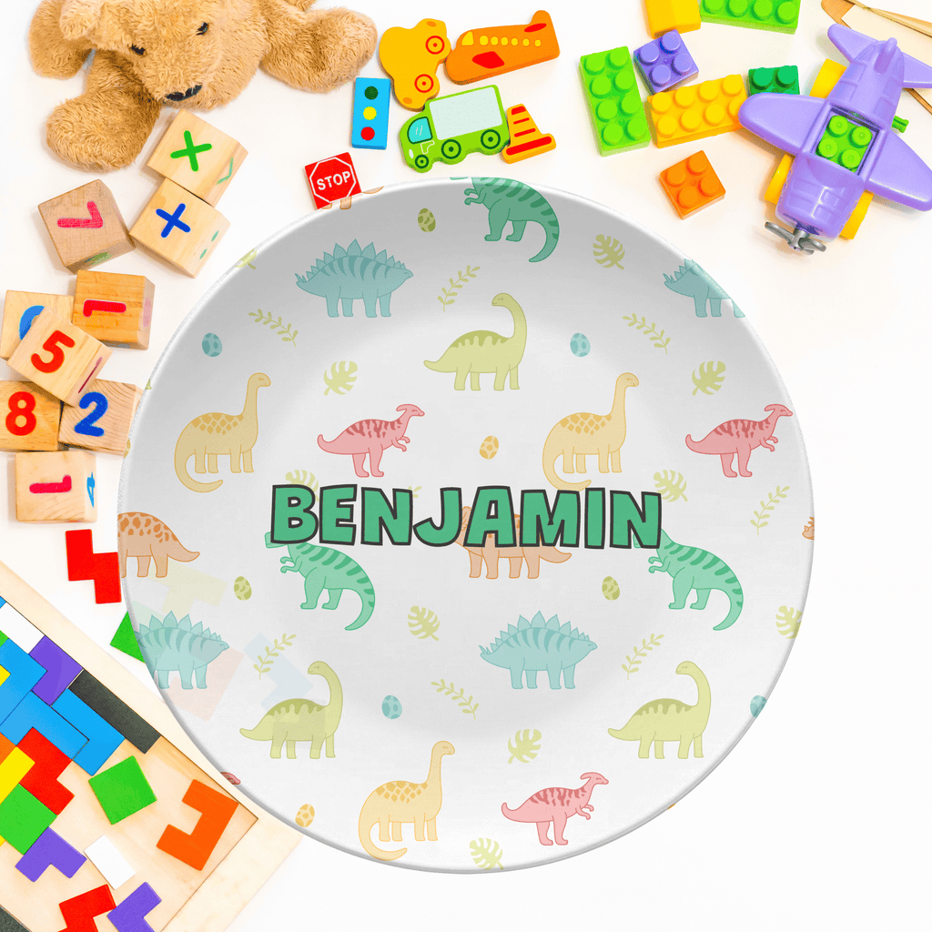 Dinosaur Name Plate by Lil Plate Shop