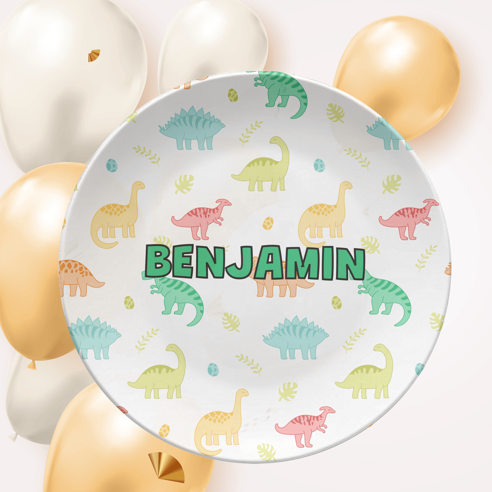 Dinosaur Name Plate by Lil Plate Shop