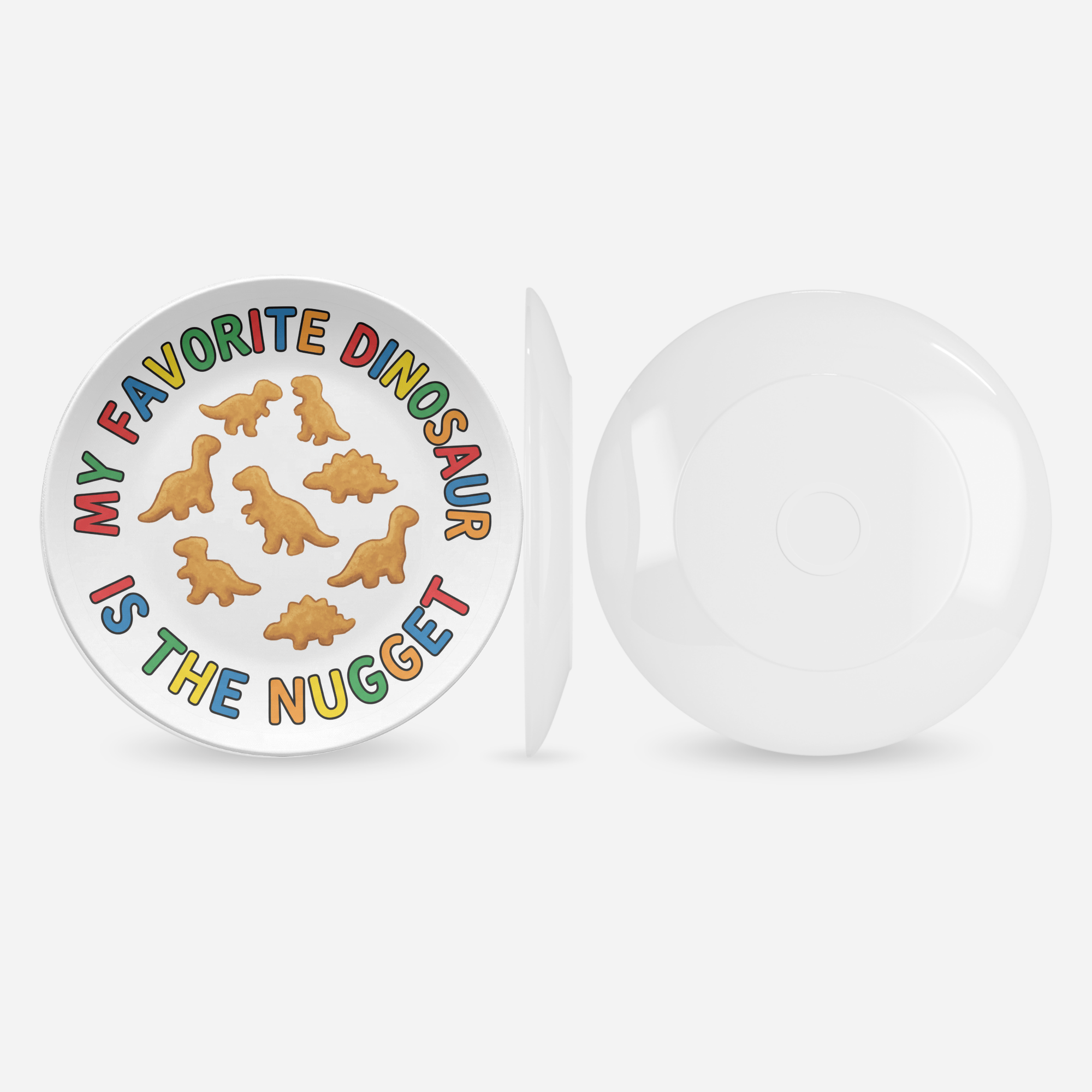 Dinosaur Nugget Plate by Lil Plate Shop