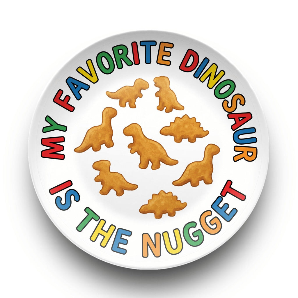 Dinosaur Nugget Plate by Lil Plate Shop